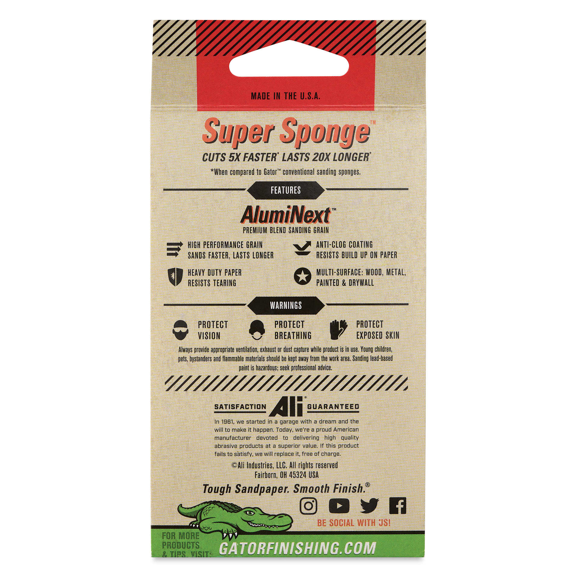Gator Sanding Super Sponge - 120 Grit