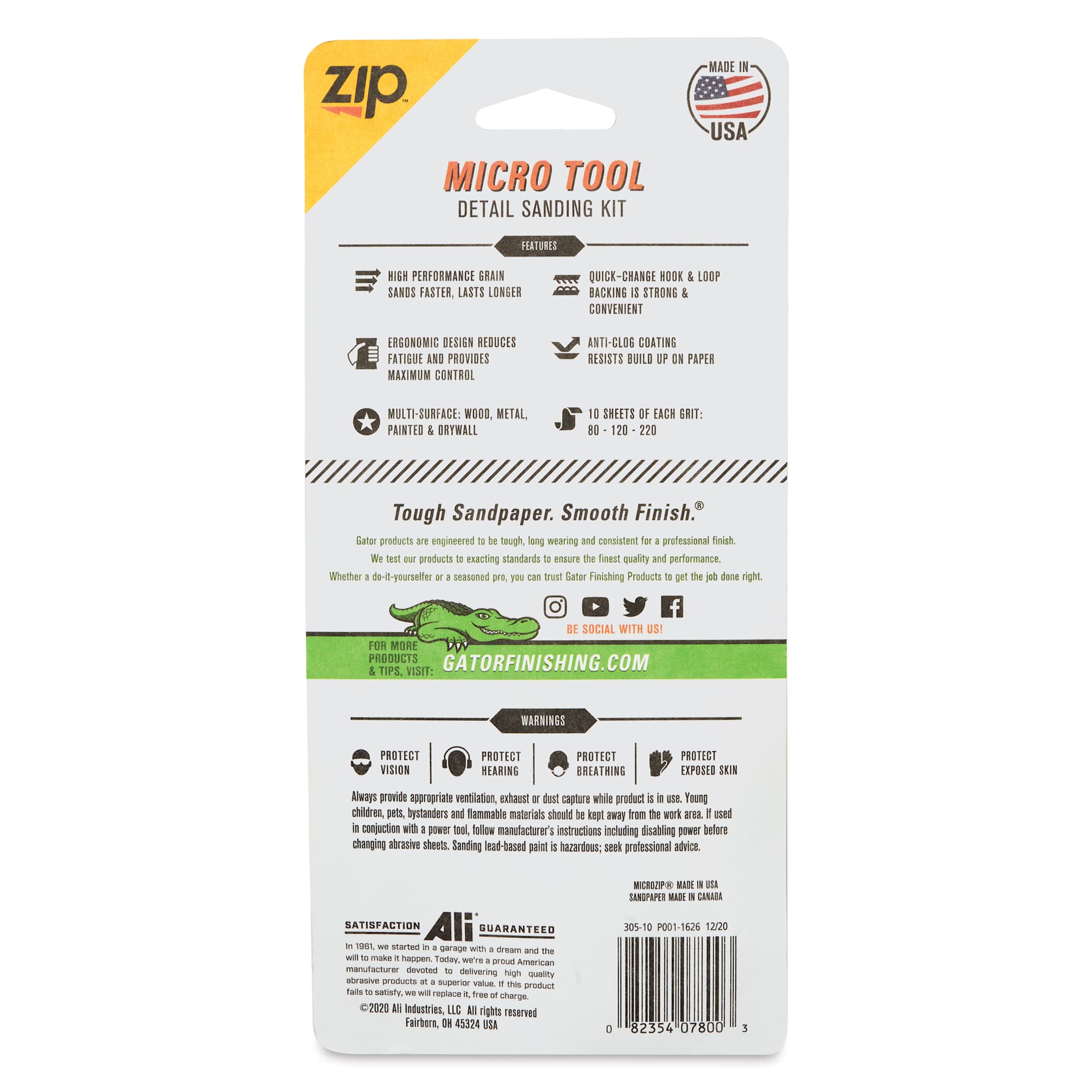Gator Zip Micro Tool Detail Sanding Kit