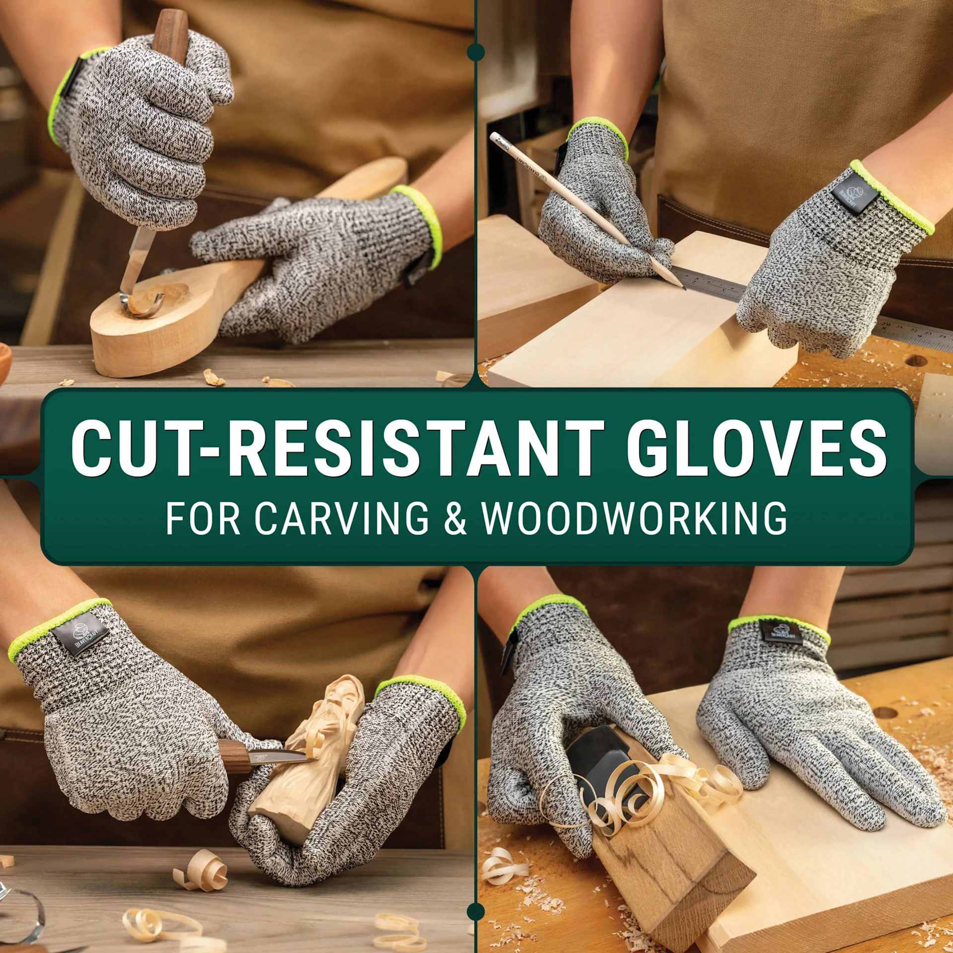 Cut-Resistant Gloves for Carving and Woodworking