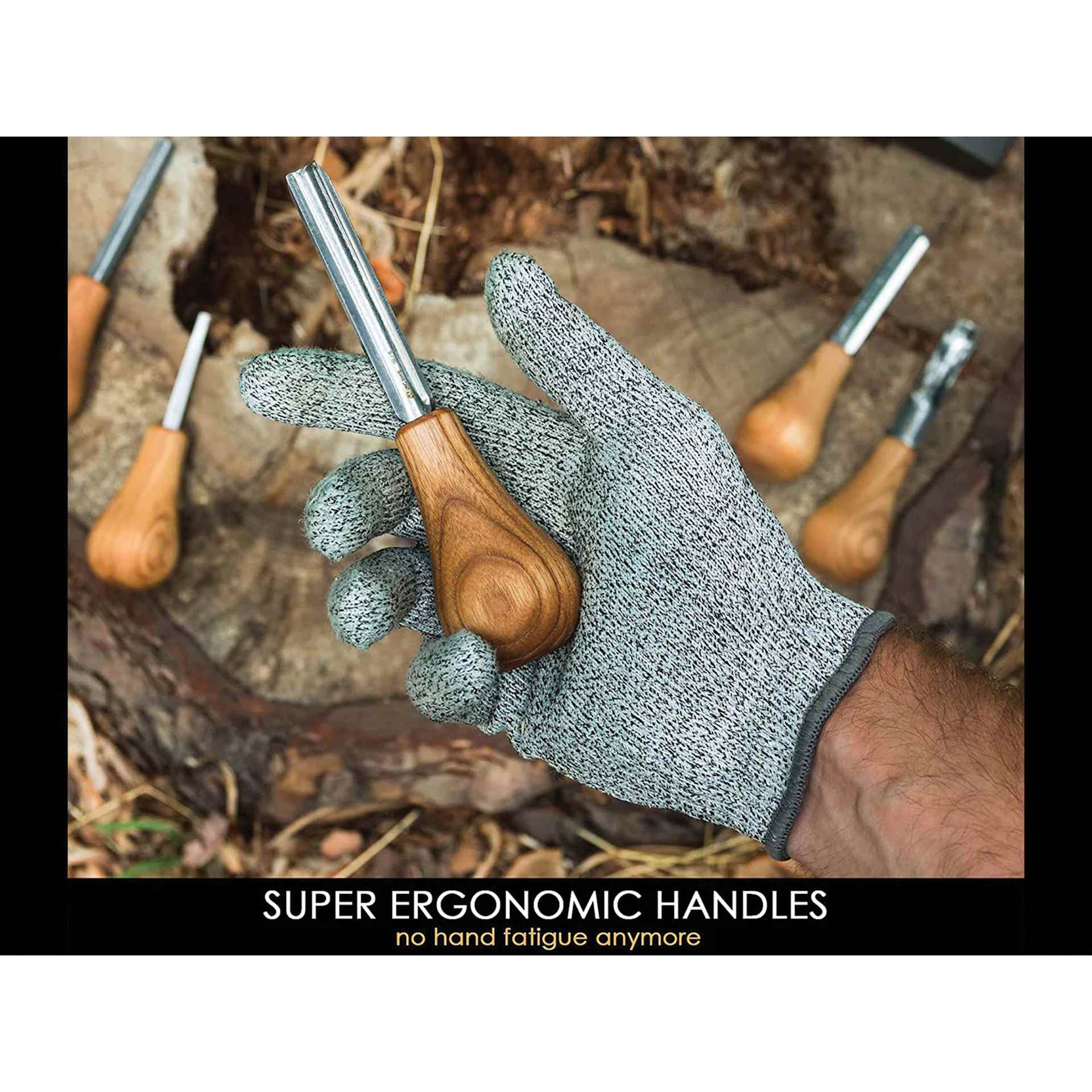 Super Ergonomic Handles, no hand fatigue anymore