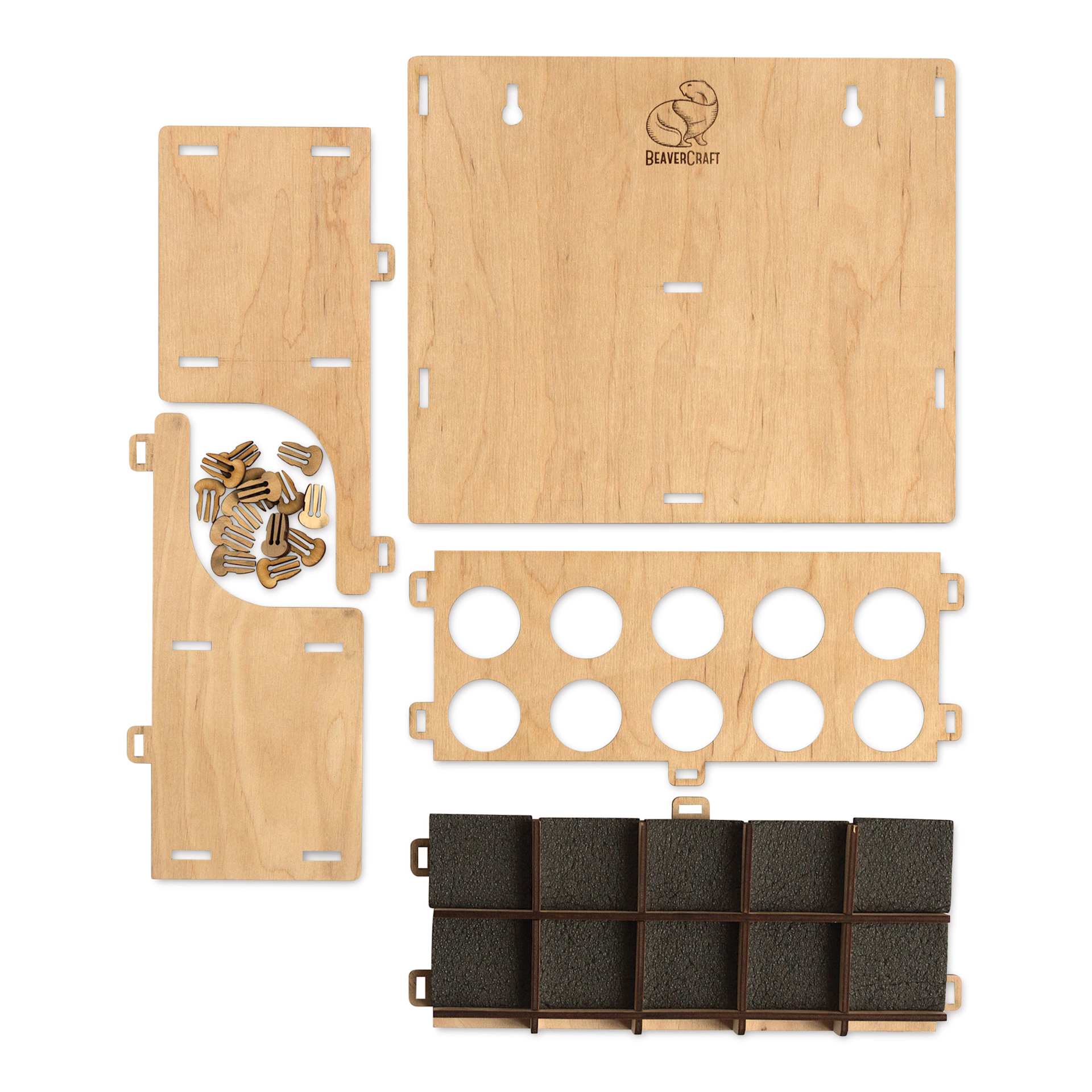 BeaverCraft Tools Holder disassembled 