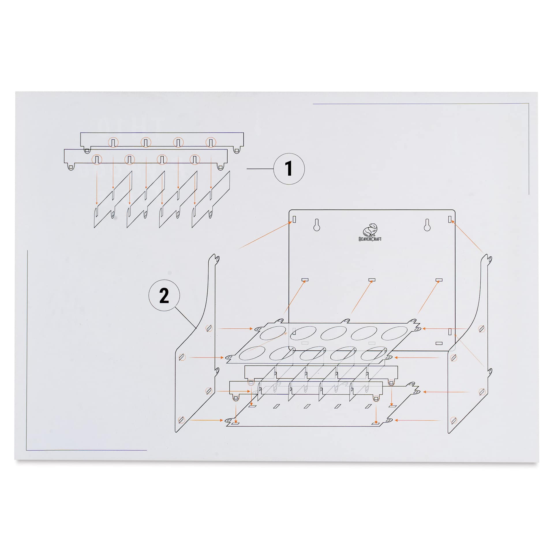 BeaverCraft Tools Holder assembly diagram