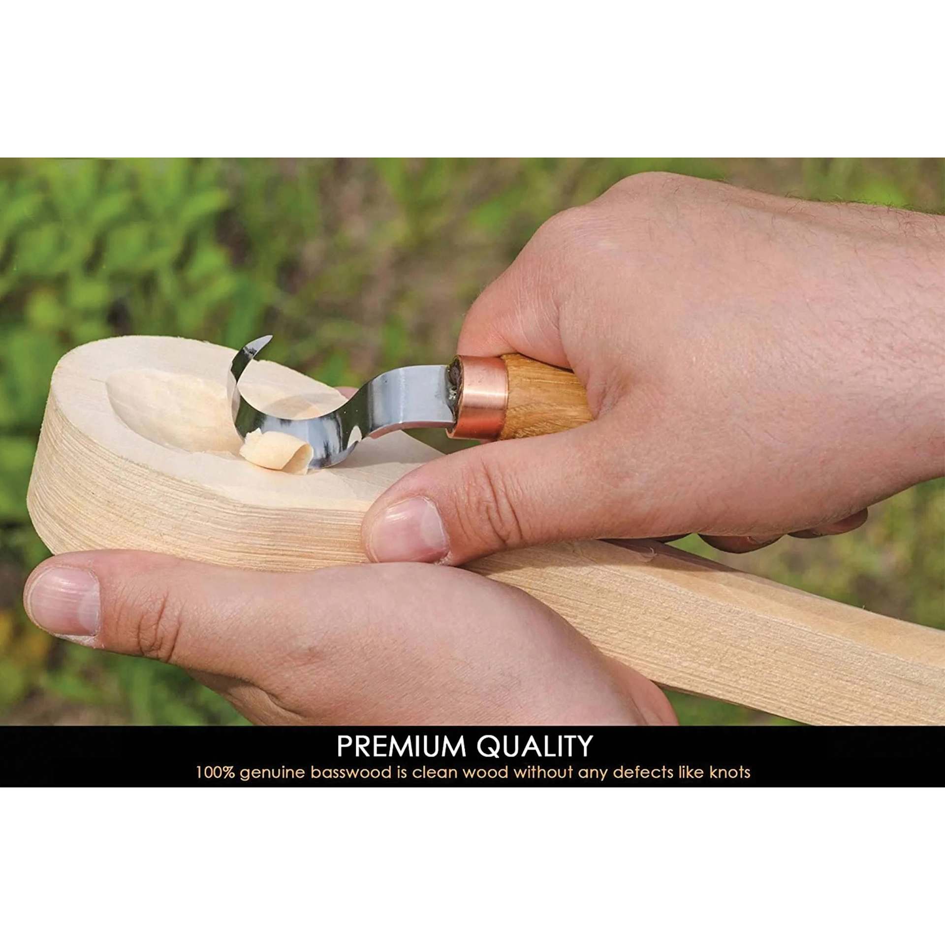 Premium Quality: 100% genuine basswood is clean wood without any defects like knots.