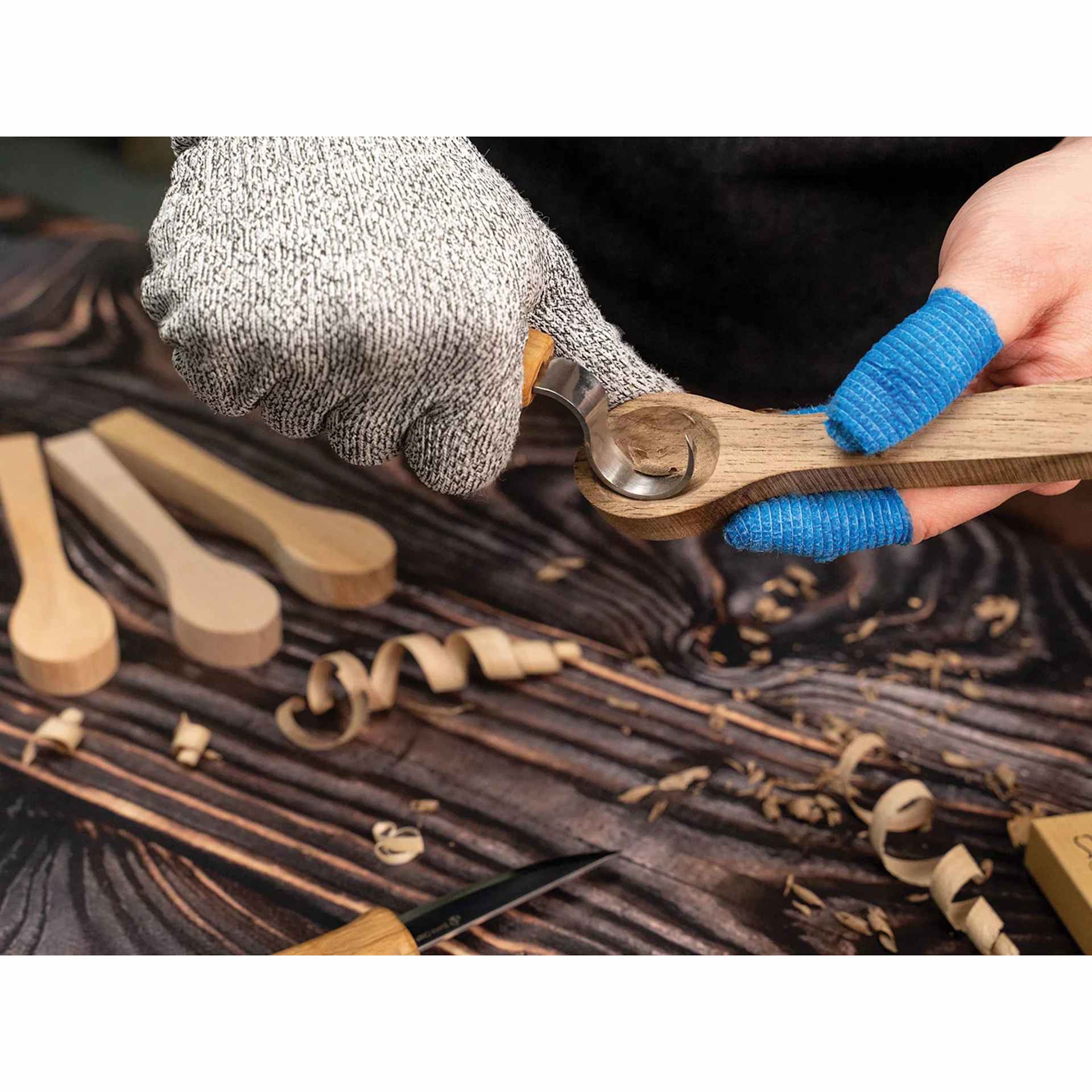 BeaverCraft Wooden Spoon Carving Blank Set carving head of spoon (knife not included)