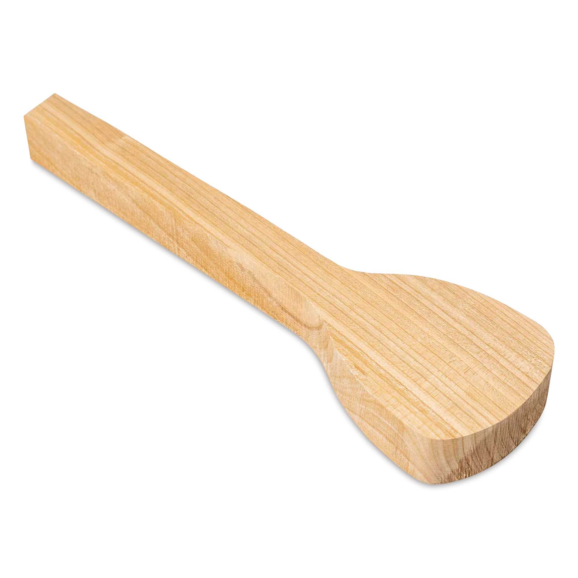 BeaverCraft Wooden Cooking Spoon Carving Blank - Cherry Wood angled view