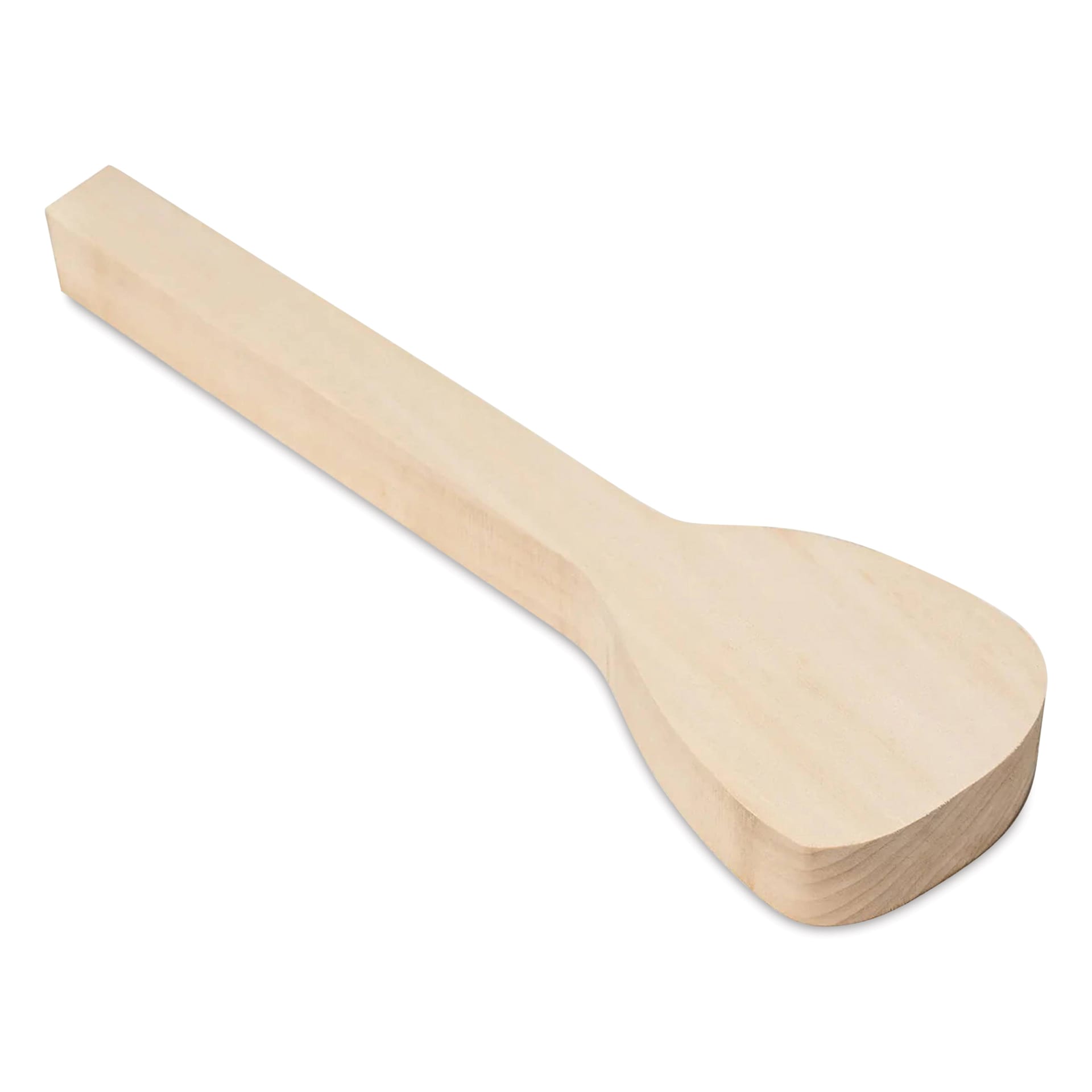 BeaverCraft Wooden Cooking Spoon Carving Blank - Linden Wood angled view