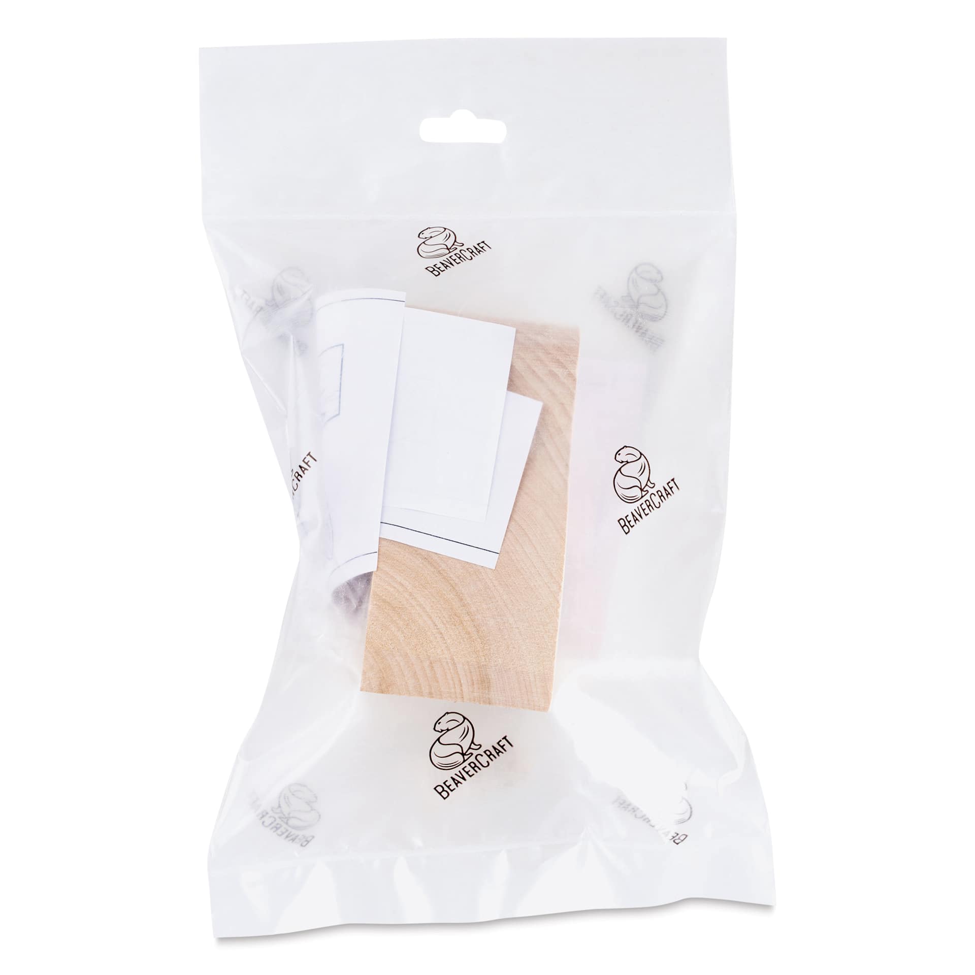 BeaverCraft Wooden Animal Carving Blank - Owl in packaging
