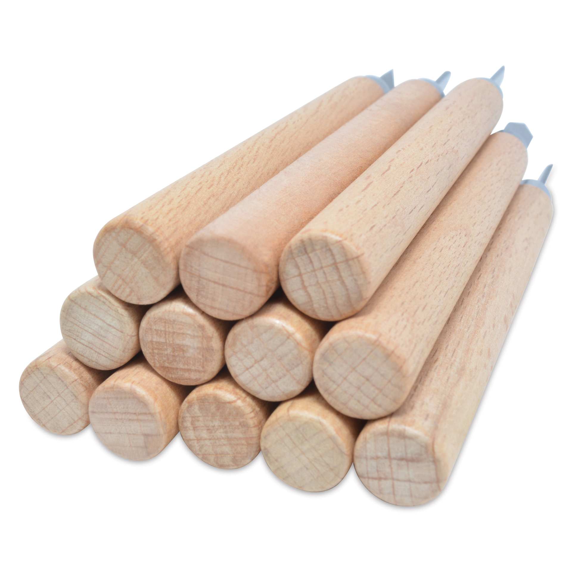 Westcott CarboTitanium Carving Tool Set - Pkg of 12 close up to show handles