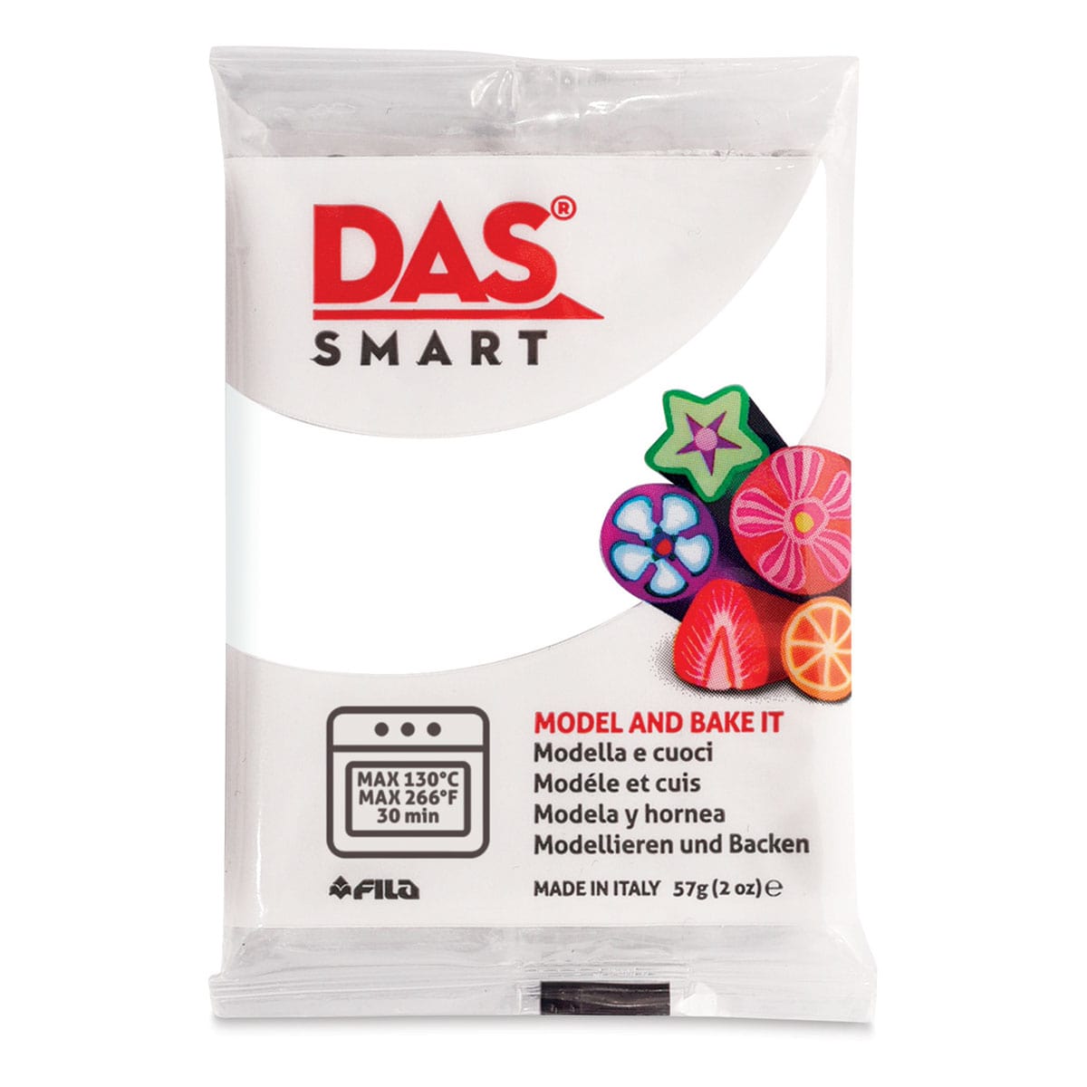 DAS Smart Polymer Clay - White, 2 oz