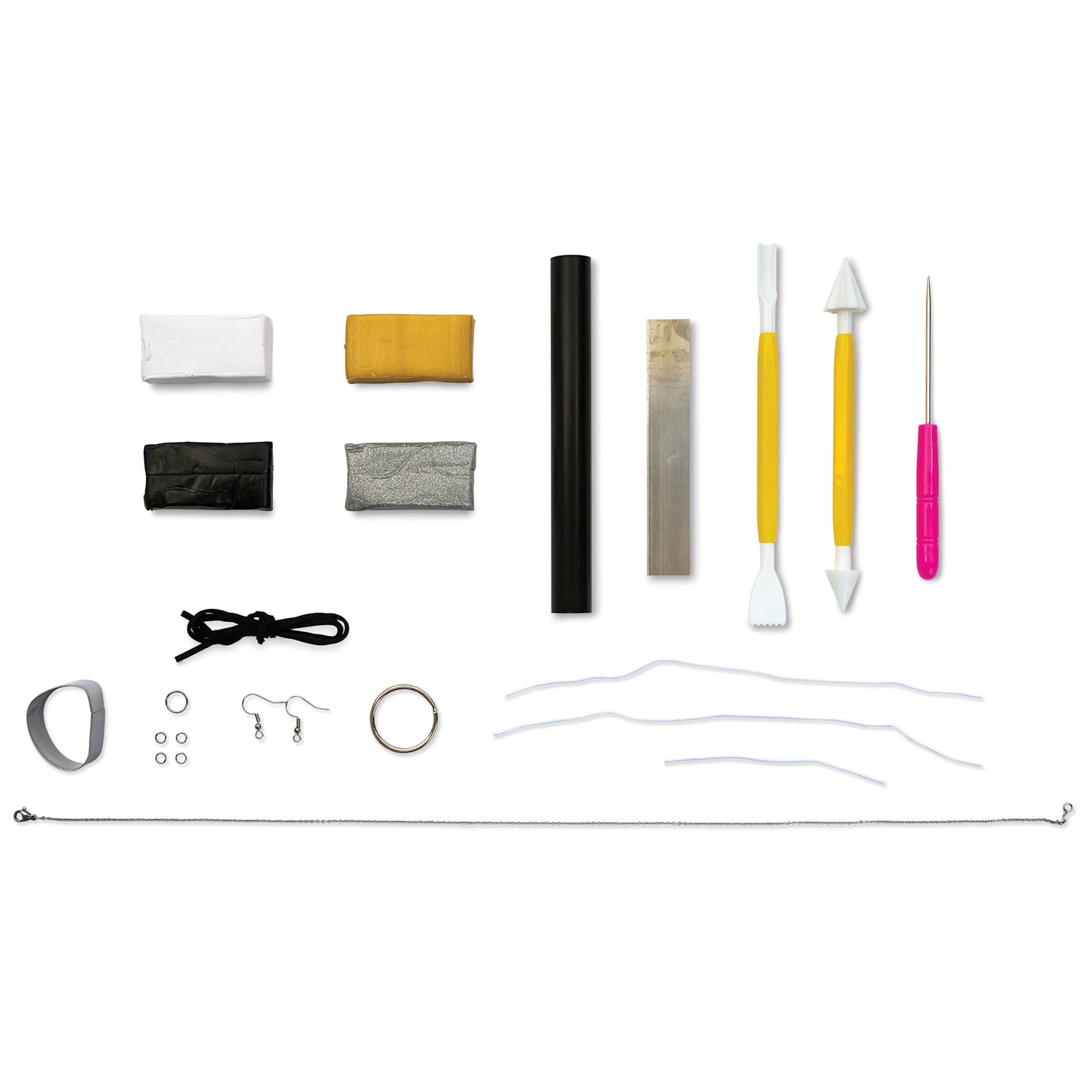 Sculpey Mokume Gane Jewelry Kit contents