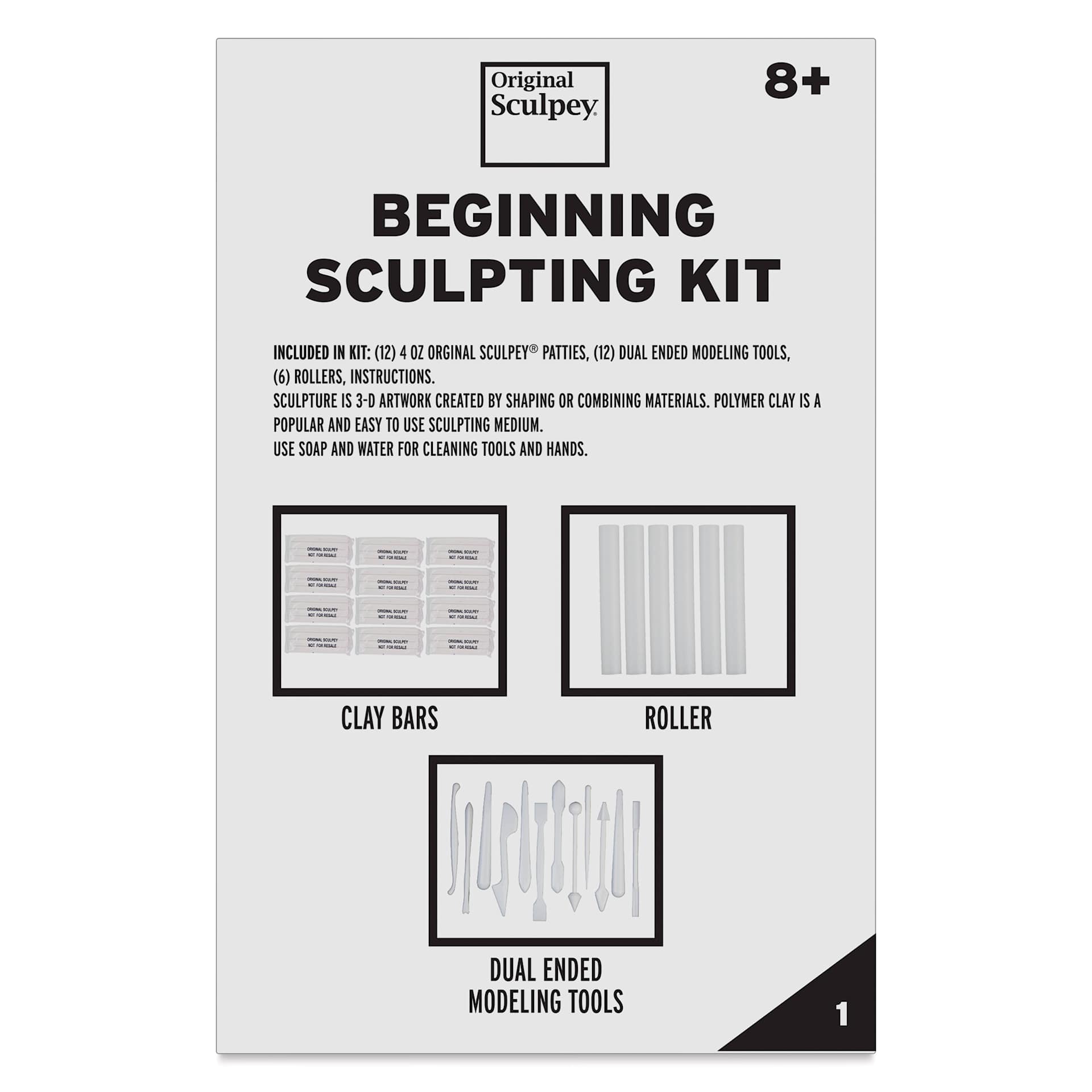 Original Sculpey - Beginning Sculpting Kit - front of packaging