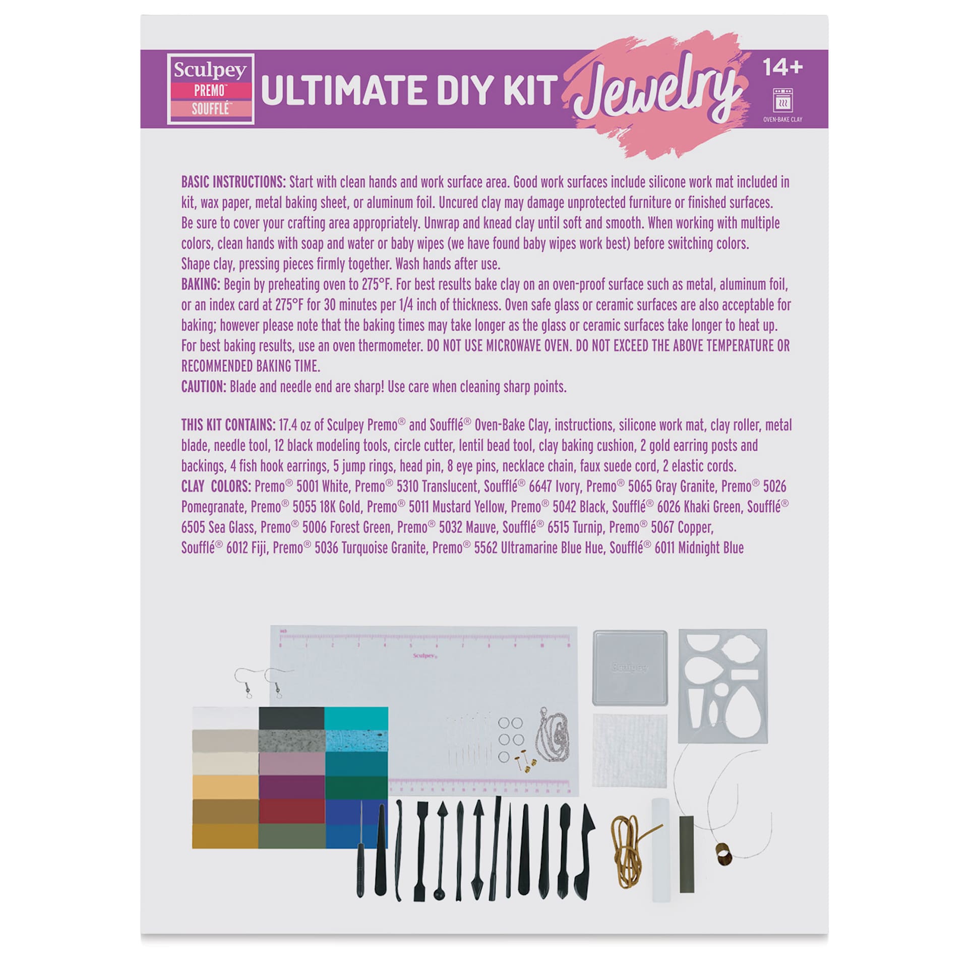 Sculpey Jewelry Ultimate DIY Kit instructions