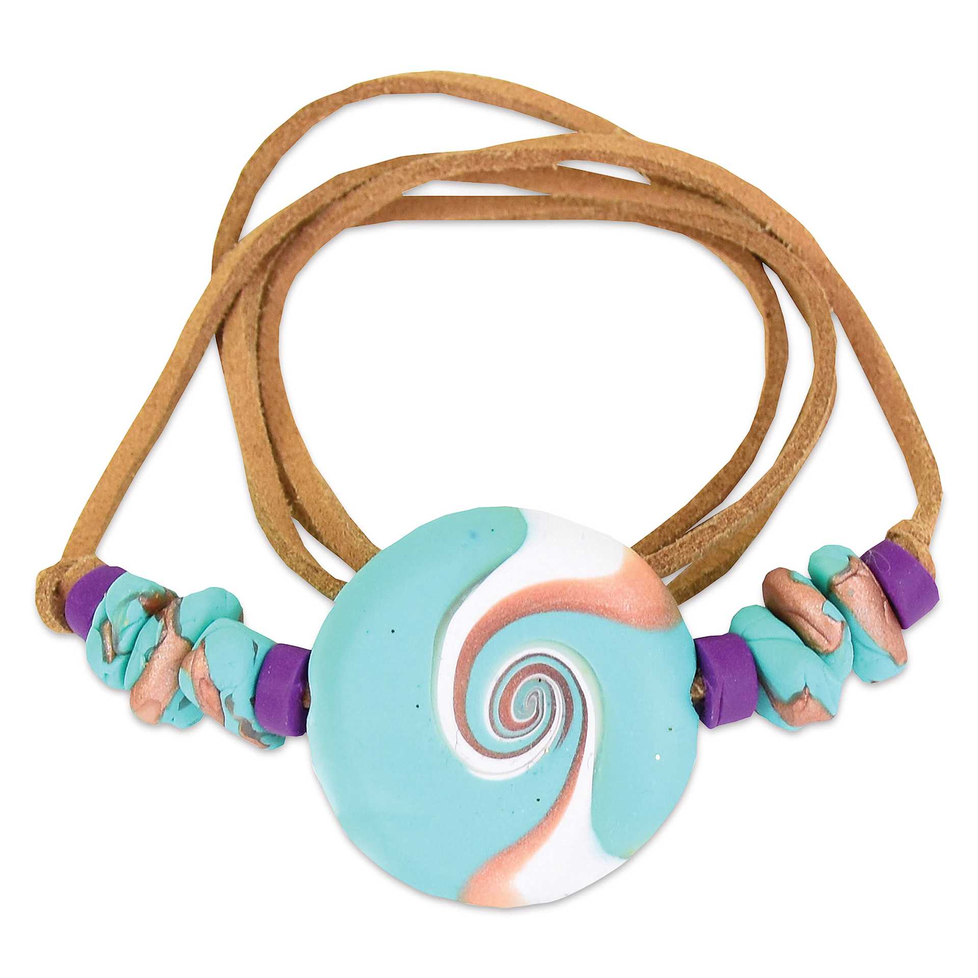 Sculpey Jewelry Ultimate DIY Kit finished necklace example
