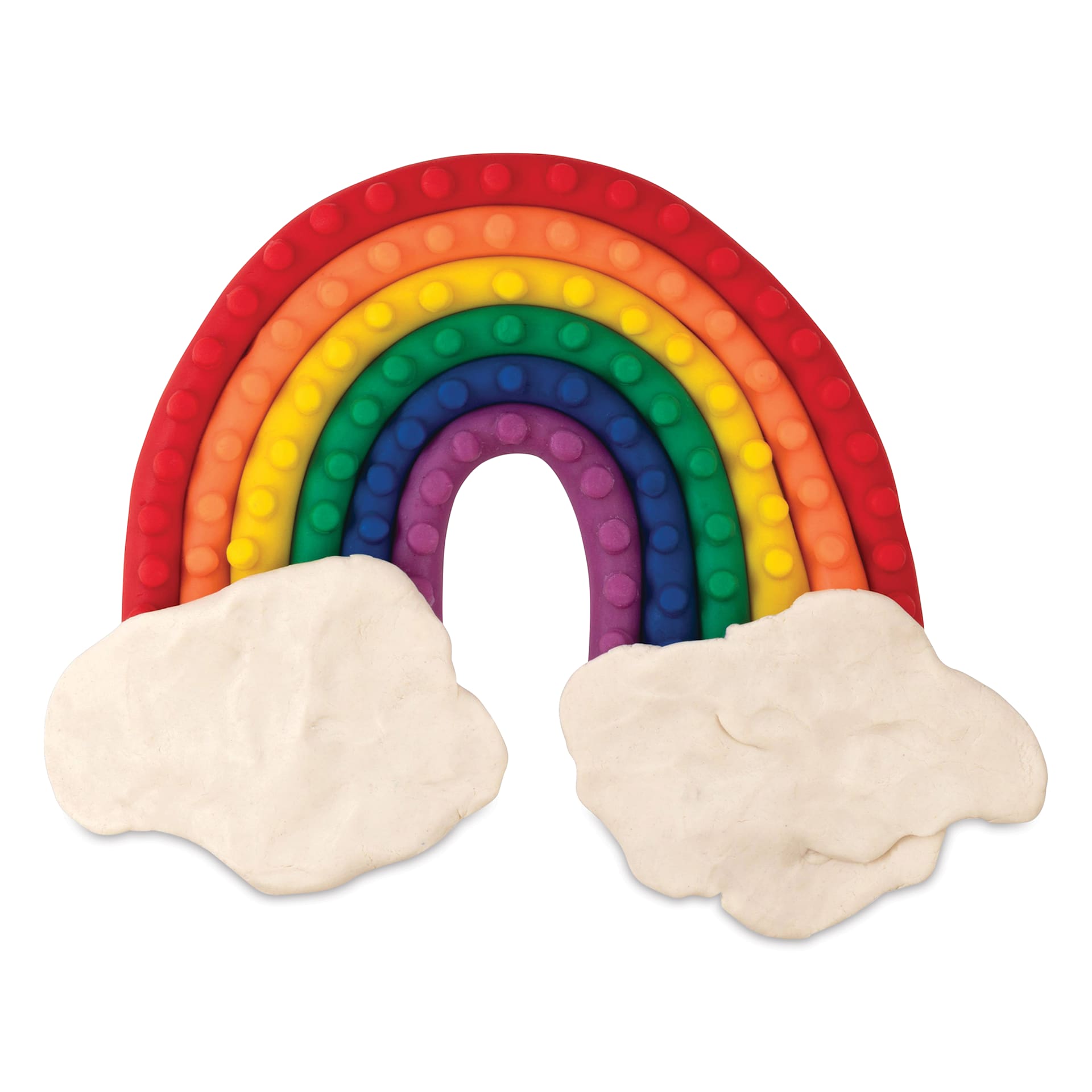 Creativity Street Modeling Dough - Assorted Colors, 3.3 lbs, Set of 6 - finished rainbow example