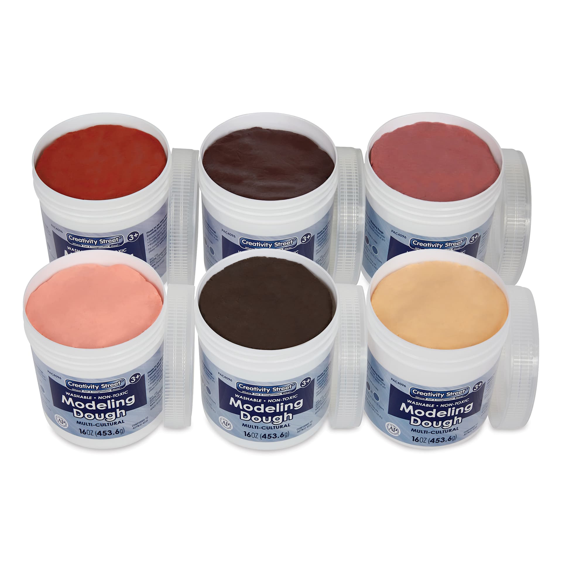 Creativity Street Modeling Dough - Multi-Cultural Colors, 3.3 lbs, Set of 6