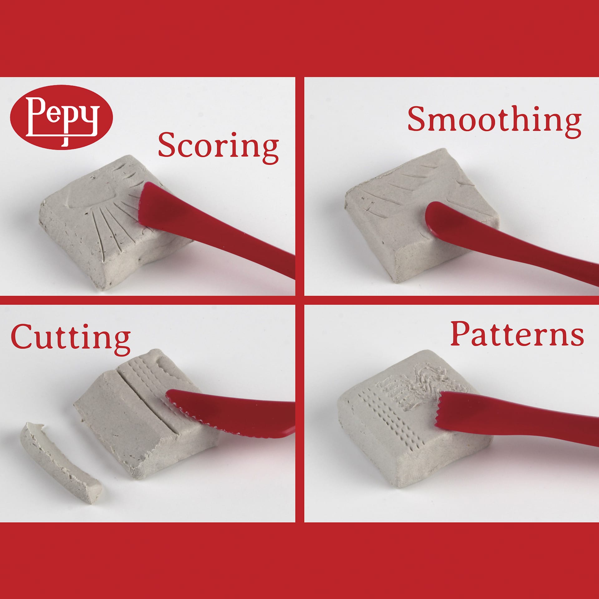Pepy Clay Tool Uses - Scoring, Smoothing, Patterns, and Cutting
