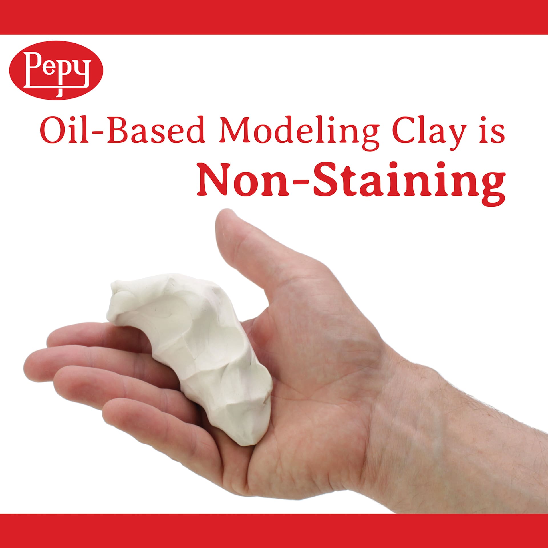 Oil-Based Modeling Clay is Non-Staining