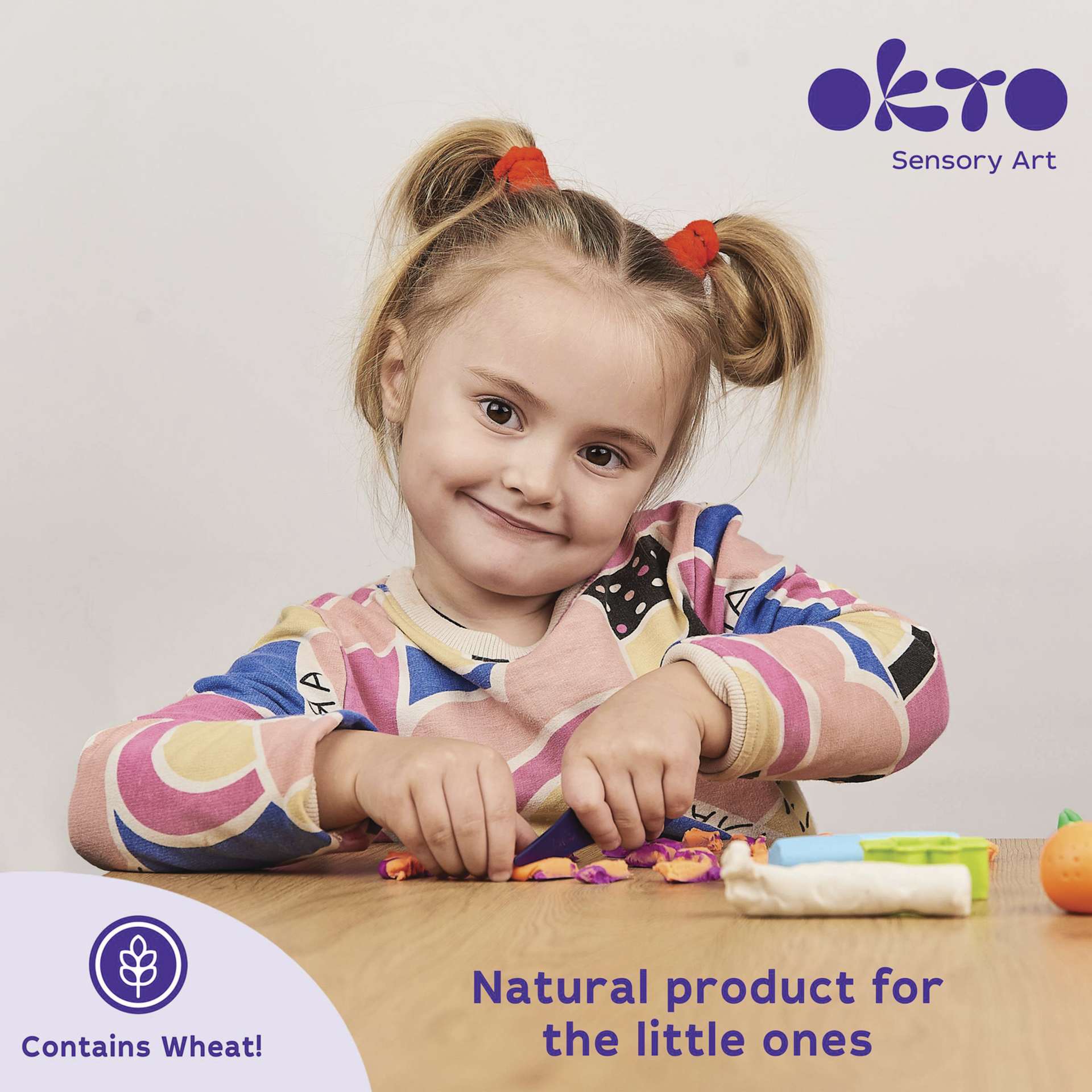 Okto Sensory Art Color Dough Classpack - natural product