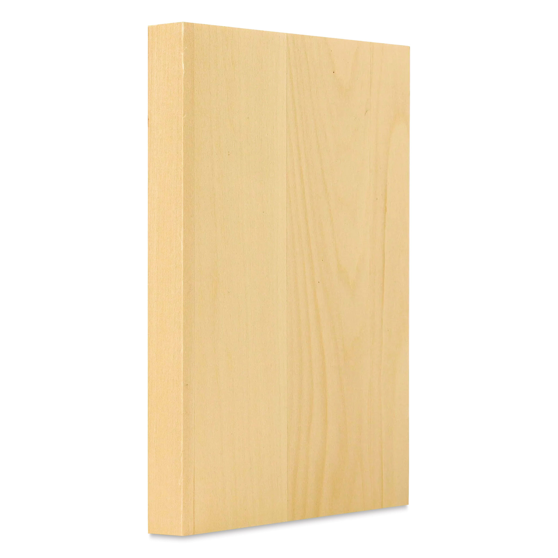 Foggy Bottom Woodworks Basswood Panel - 6" x 8", angled view