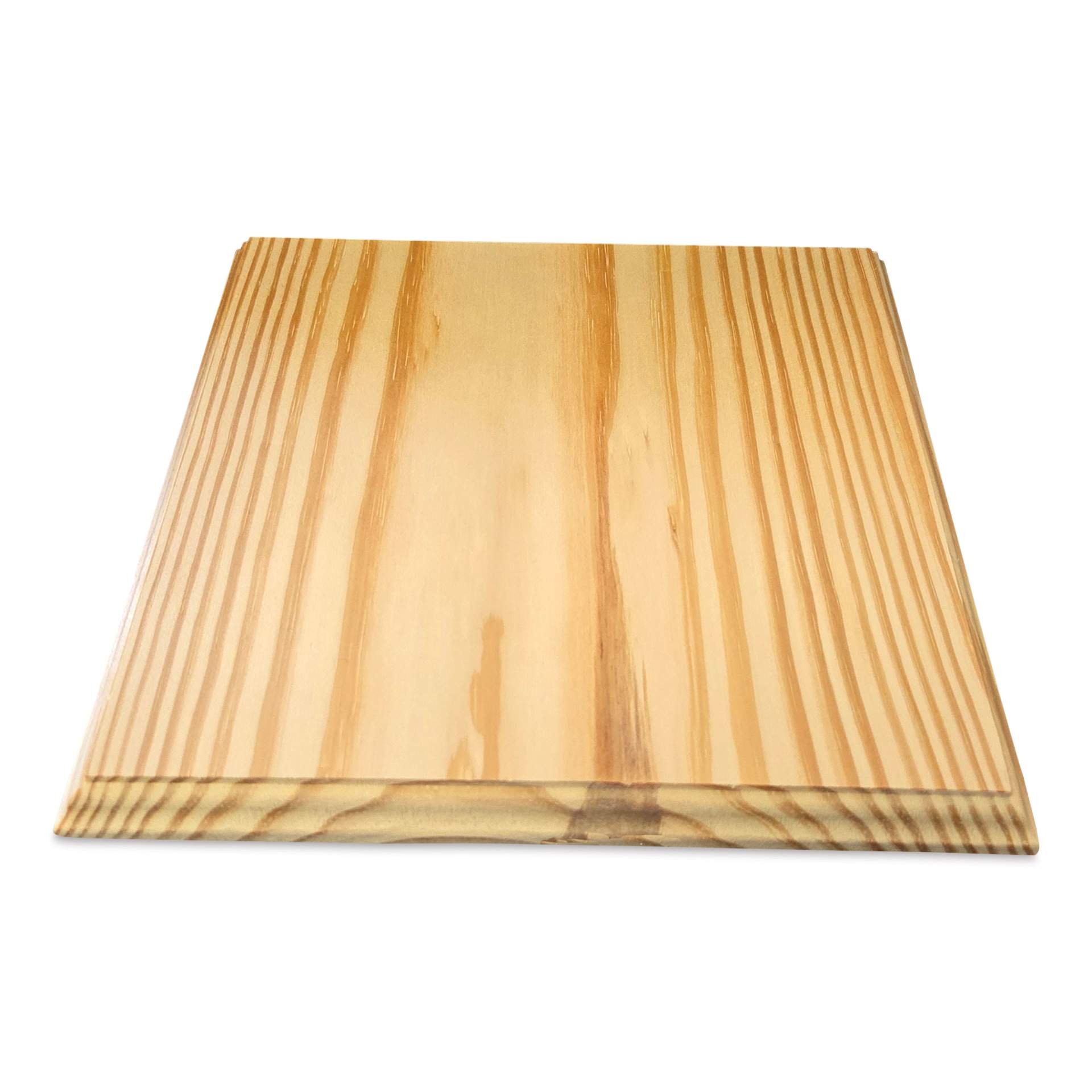 Foggy Bottom Woodworks Pine Plaque - Rectangle, 8" x 6" angled view