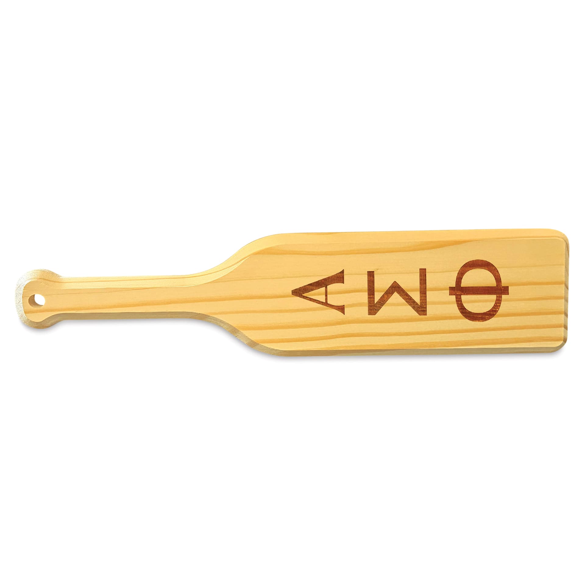 Foggy Bottom Woodworks Pine Signboard - Paddle with sorority design applied