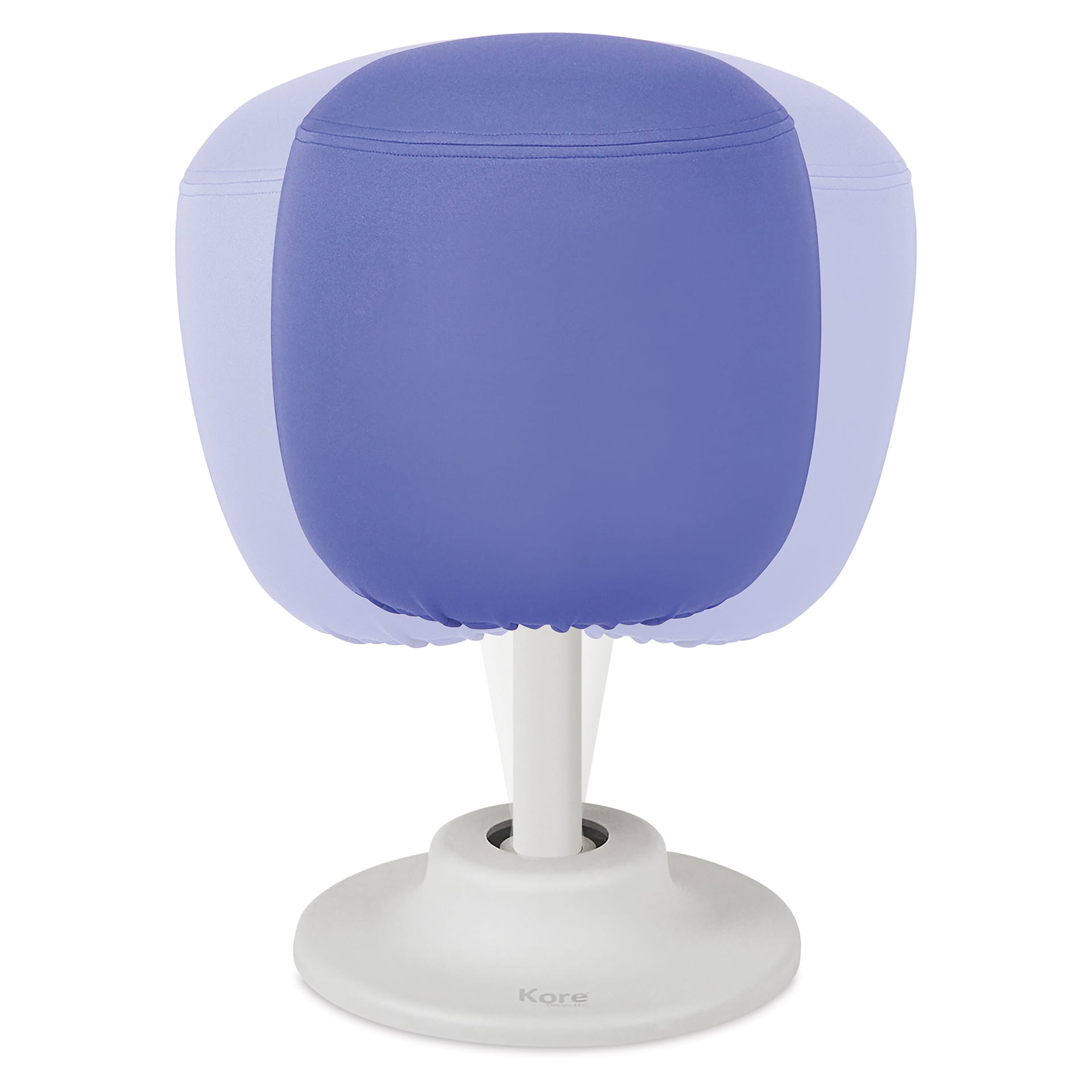 Kore Design Kid’s Adjustable Pivot Stool - Tall, Blue, 16-1/2" - 21" - raised, 360° motion