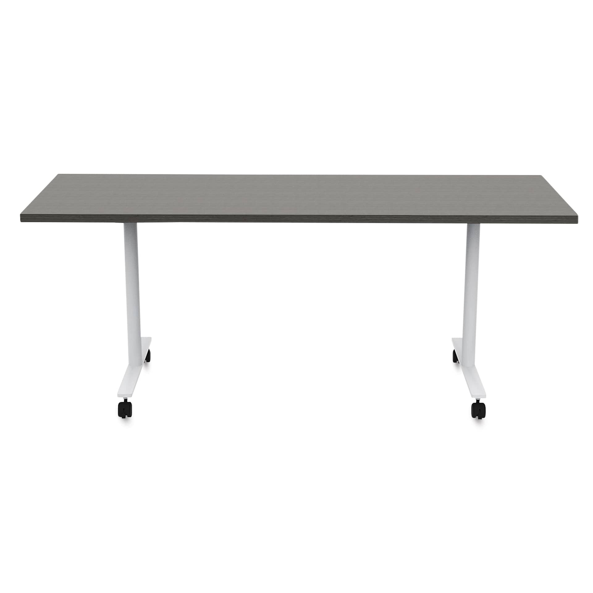 Safco Jurni Flip-Top Table with Casters - Asian Night, 24" x 72", top flat