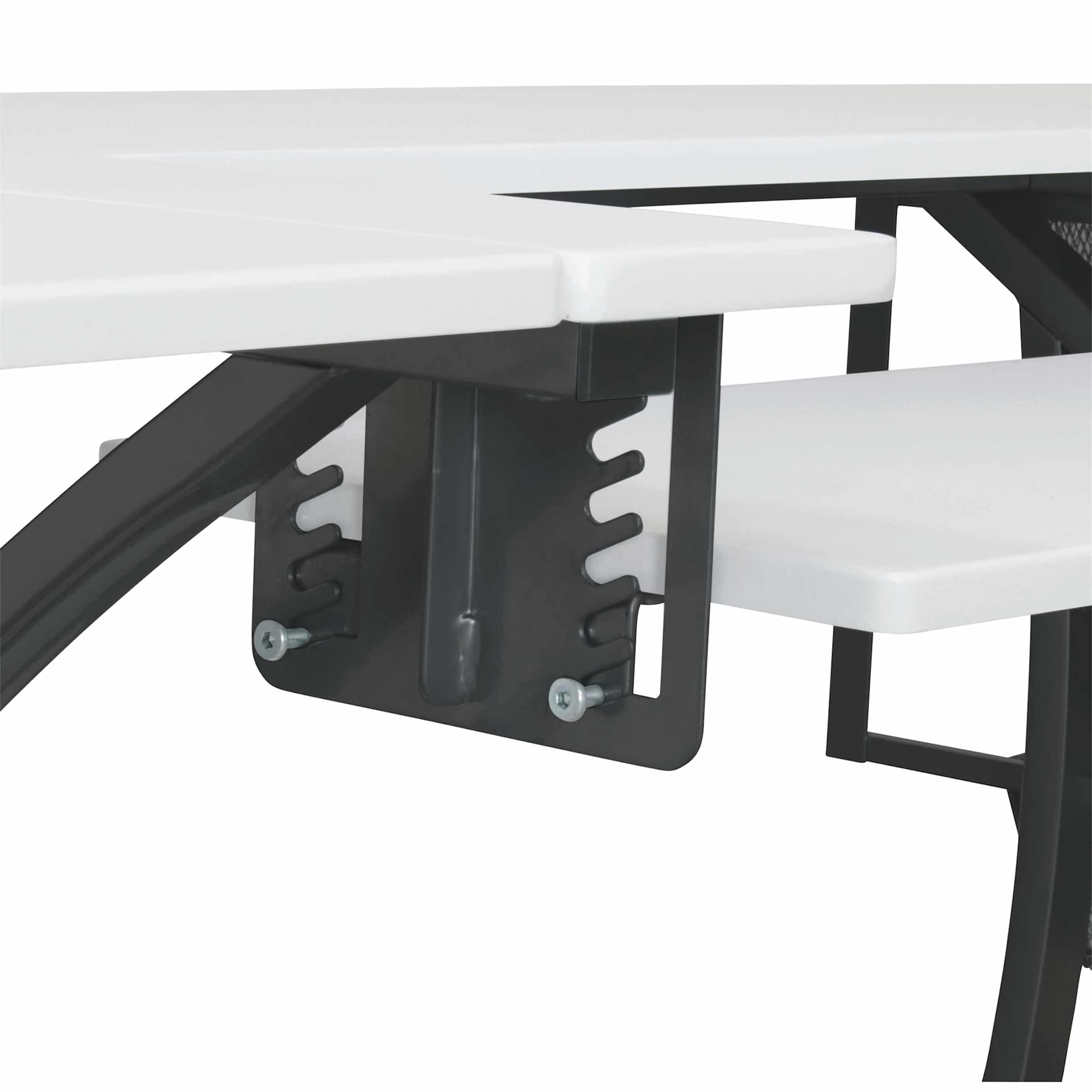 Studio Designs Pro Stitch Sewing Table - Charcoal/White, close up of sewing platform