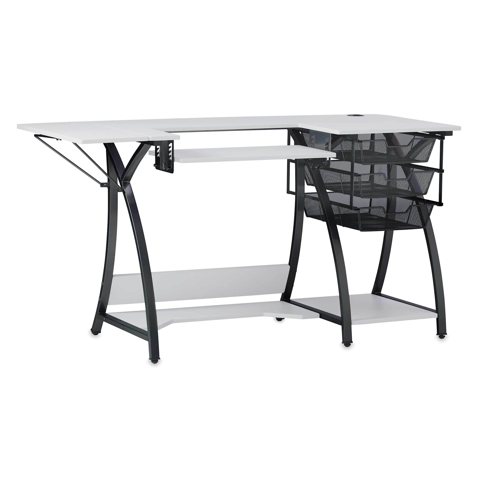 Studio Designs Pro Stitch Sewing Table - Charcoal/White