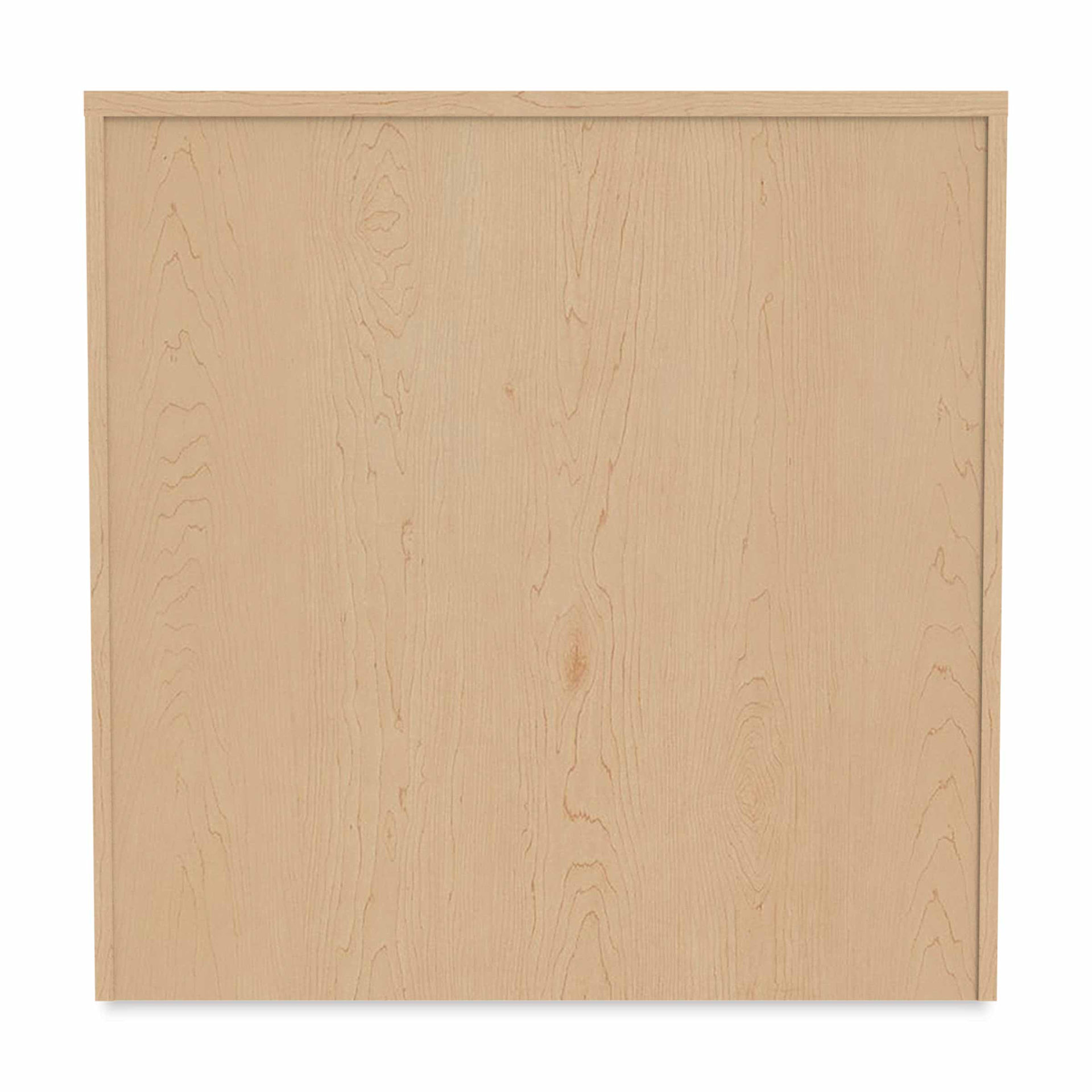 WB Mfg Single Sided Bookcase - 36" x 36" x 12", Wood, back of bookcase