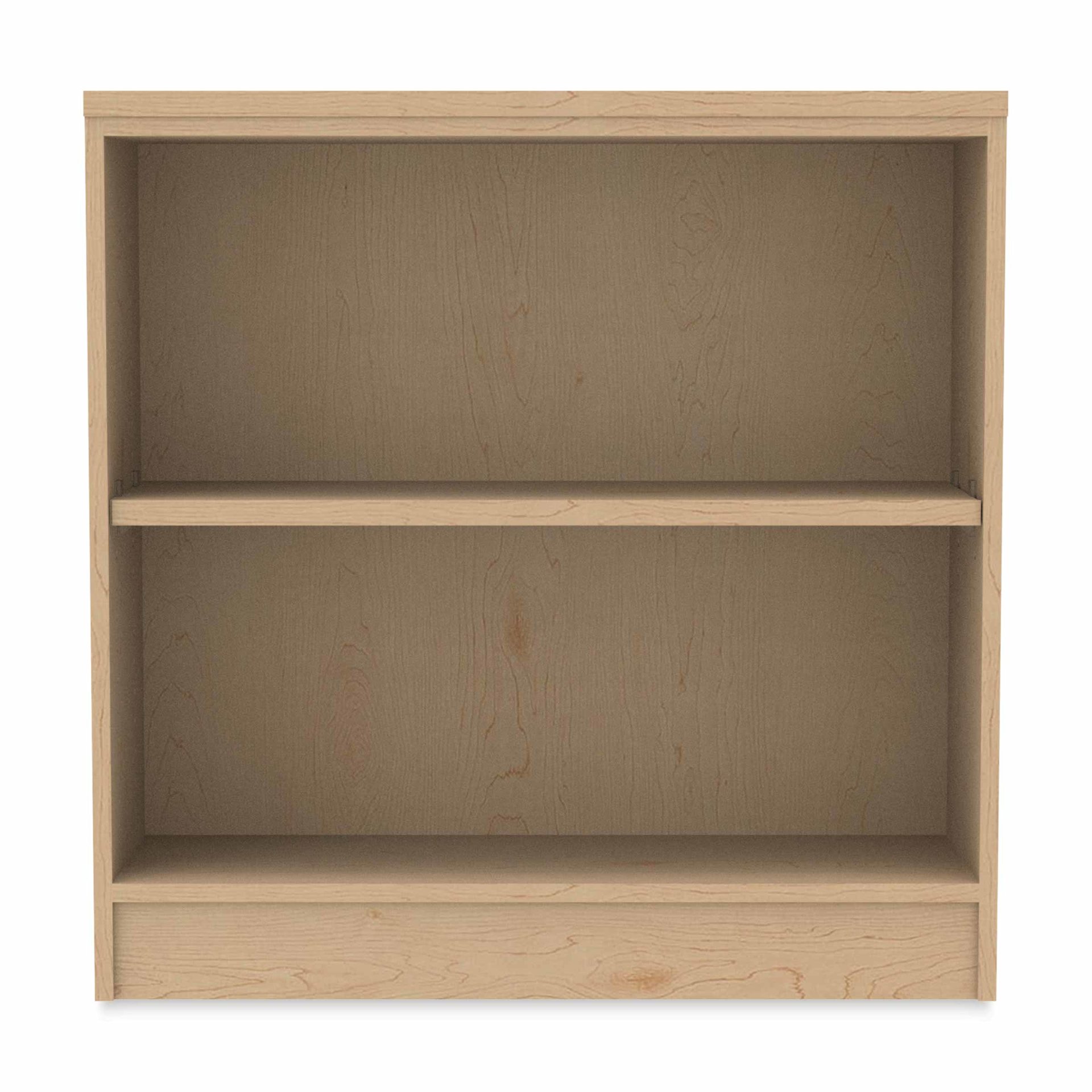 WB Mfg Single Sided Bookcase - 36" x 36" x 12", Wood, front of bookcase