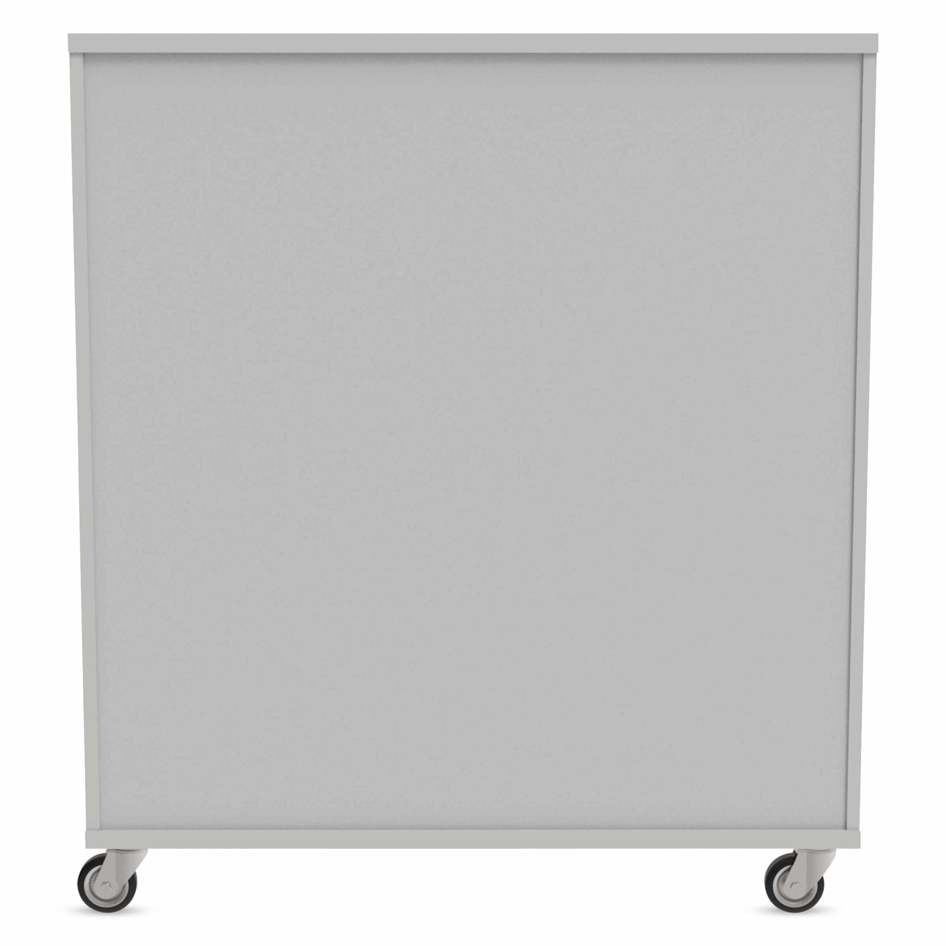 WB Mfg Tote Storage Cabinet - Folkstone Gray, 42" x 48", back of cabinet