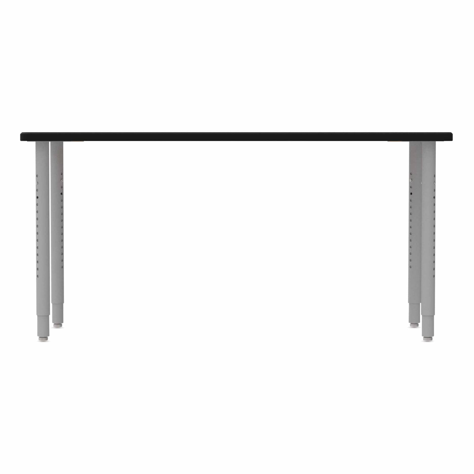 WB Mfg ELO Rectangle Table - Hardrock Maple Top, Tall, side of table
