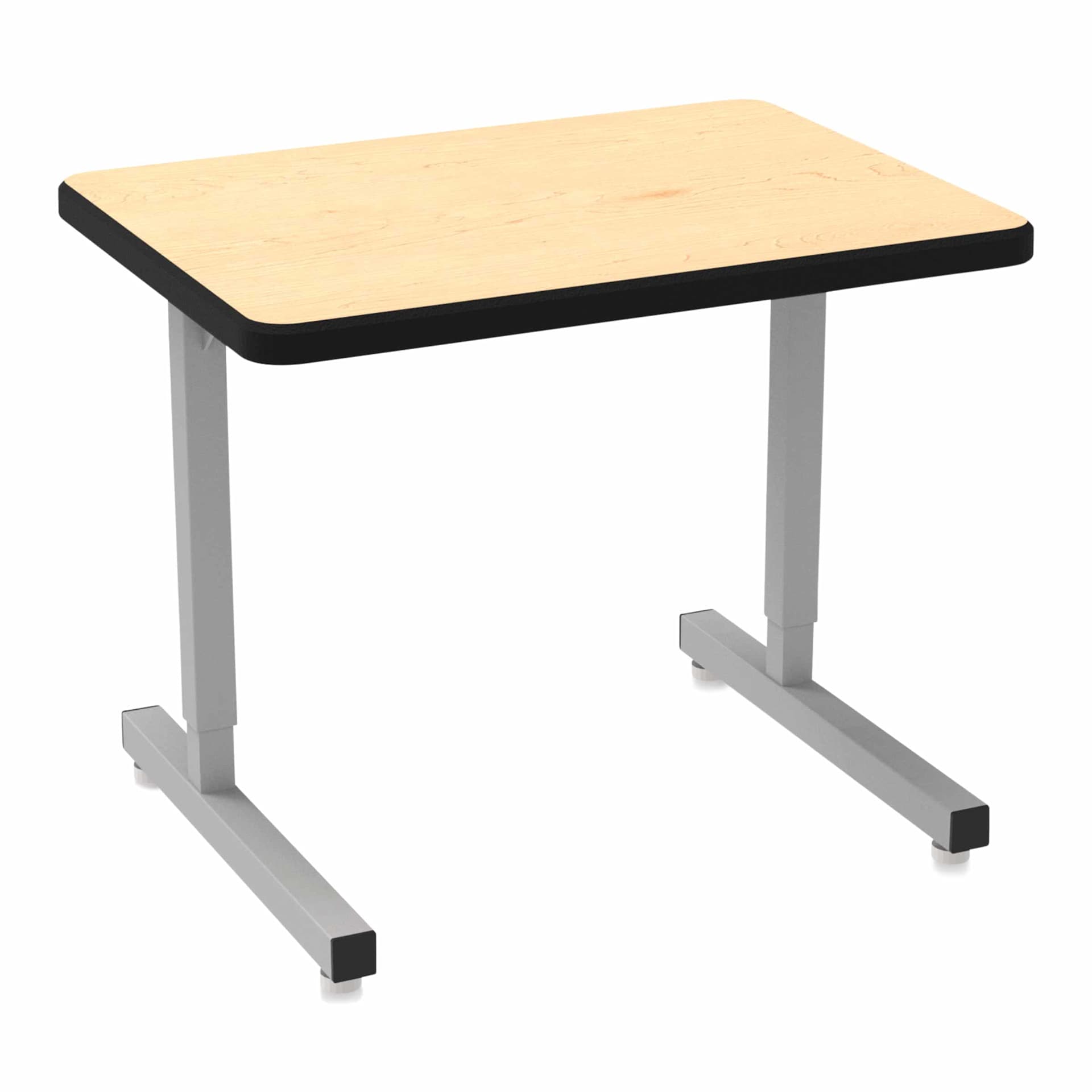 WB Mfg UNE-T Plymouth Desk - Hardrock Maple Top, at an angle