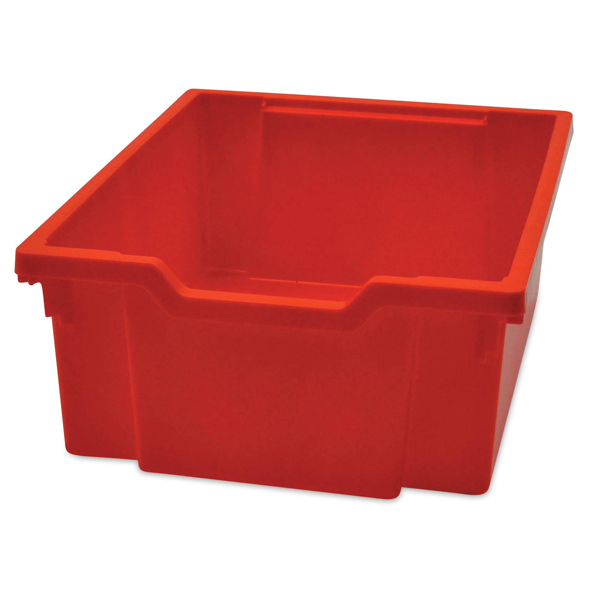 Gratnells Makerspace Cart - Silver with Flame Red - Deep Tray