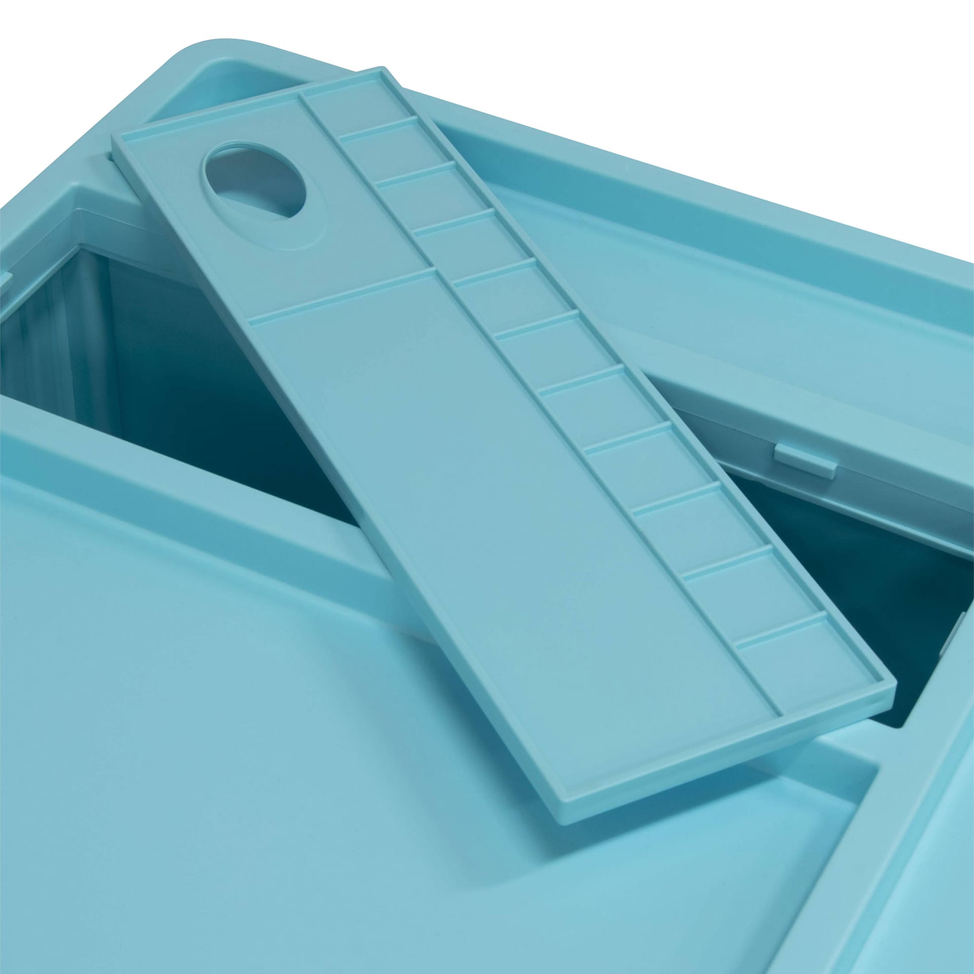 Studio Designs Kubx Pro Mobile Storage Cart - Turquoise (Close-up of paint palette)