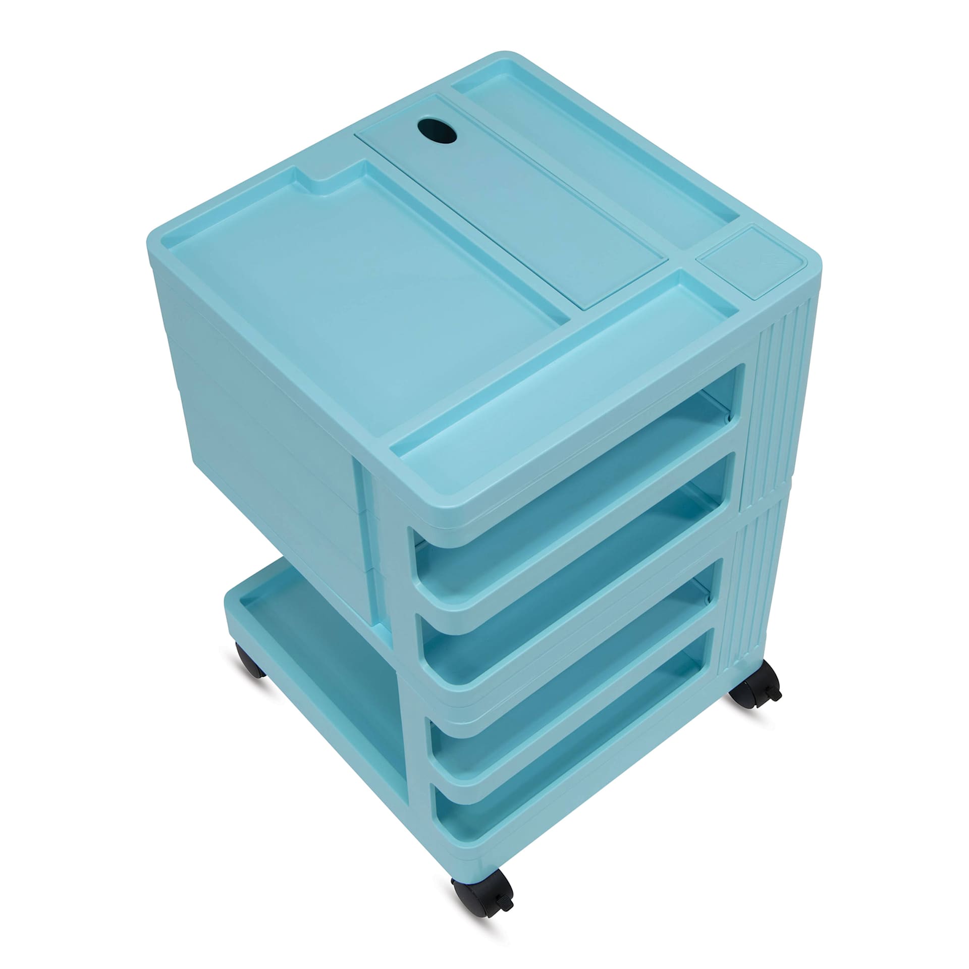 Studio Designs Kubx Pro Mobile Storage Cart - Turquoise (Top of cart)