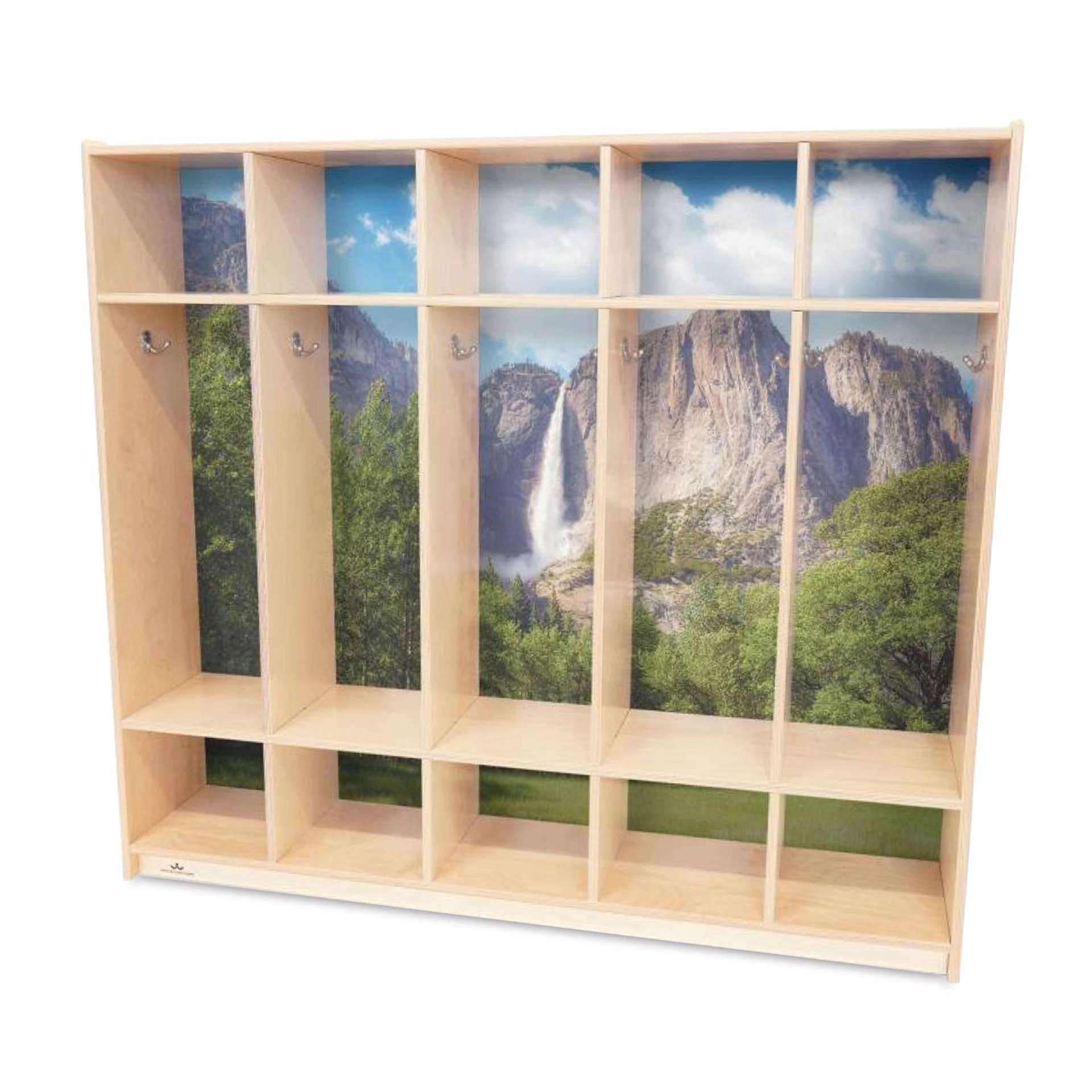 Whitney Brothers Nature View Five Section Coat Locker