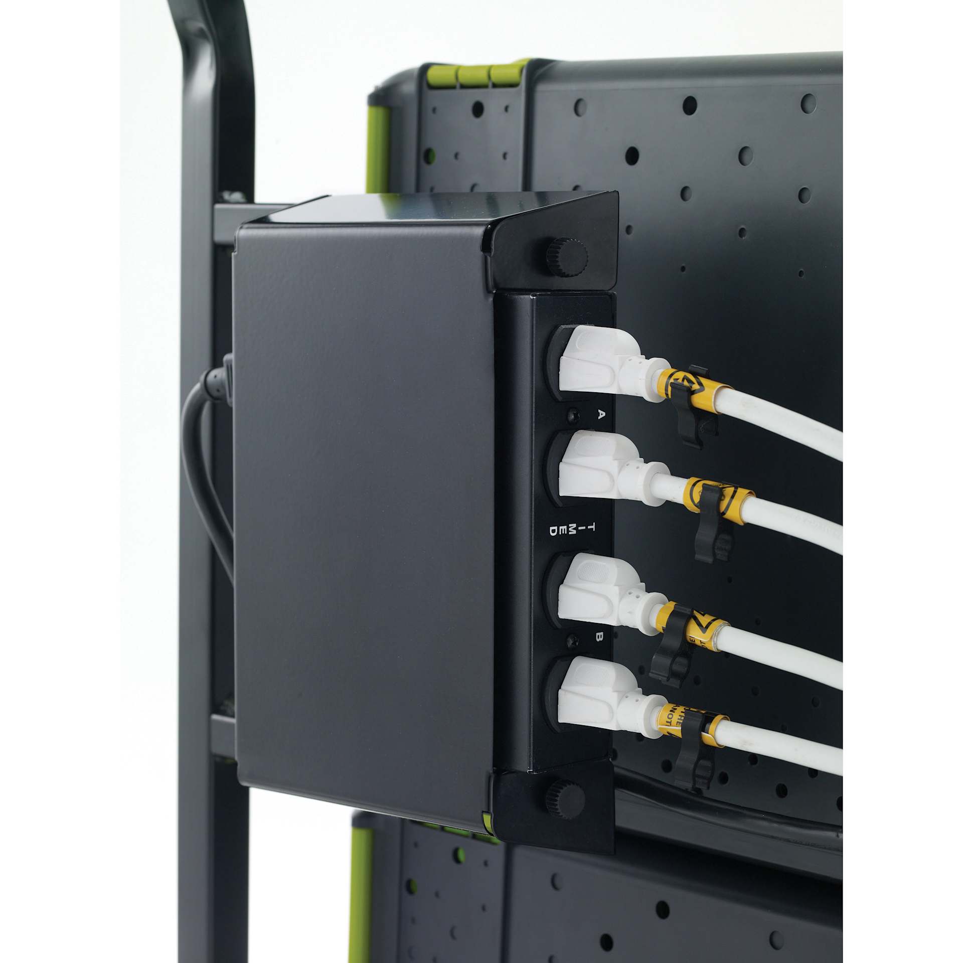 Copernicus Tech Tub2 Modular Charging & Storage Cart - 24-Device Cart, back of power strip