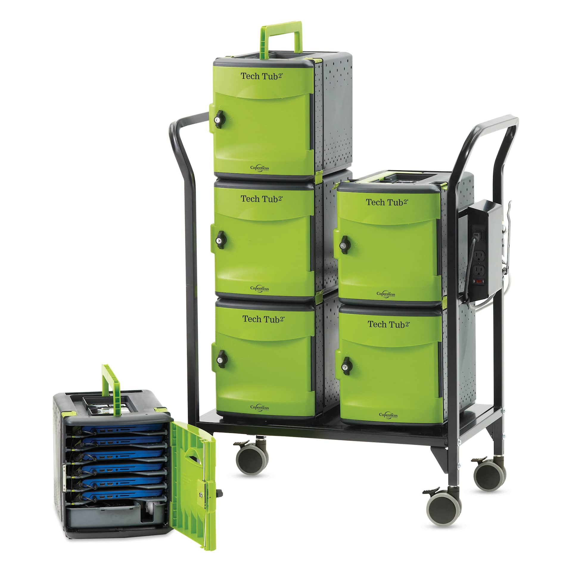 Copernicus Tech Tub2 Modular Charging & Storage Cart - 32-Device Cart