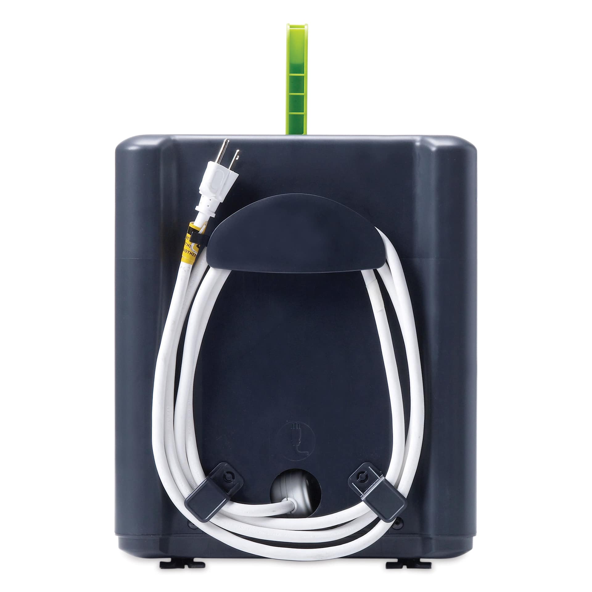 Copernicus Tech Tub2 Charging Storage Box - 6-Device USB-C Tub, back of tub with cord wrapped