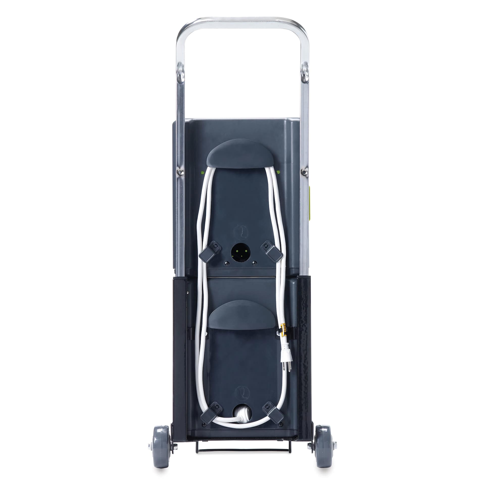 Copernicus Tech Tub2 Charging Storage Box -10-Device USB-C Trolley, back with cable wrapped