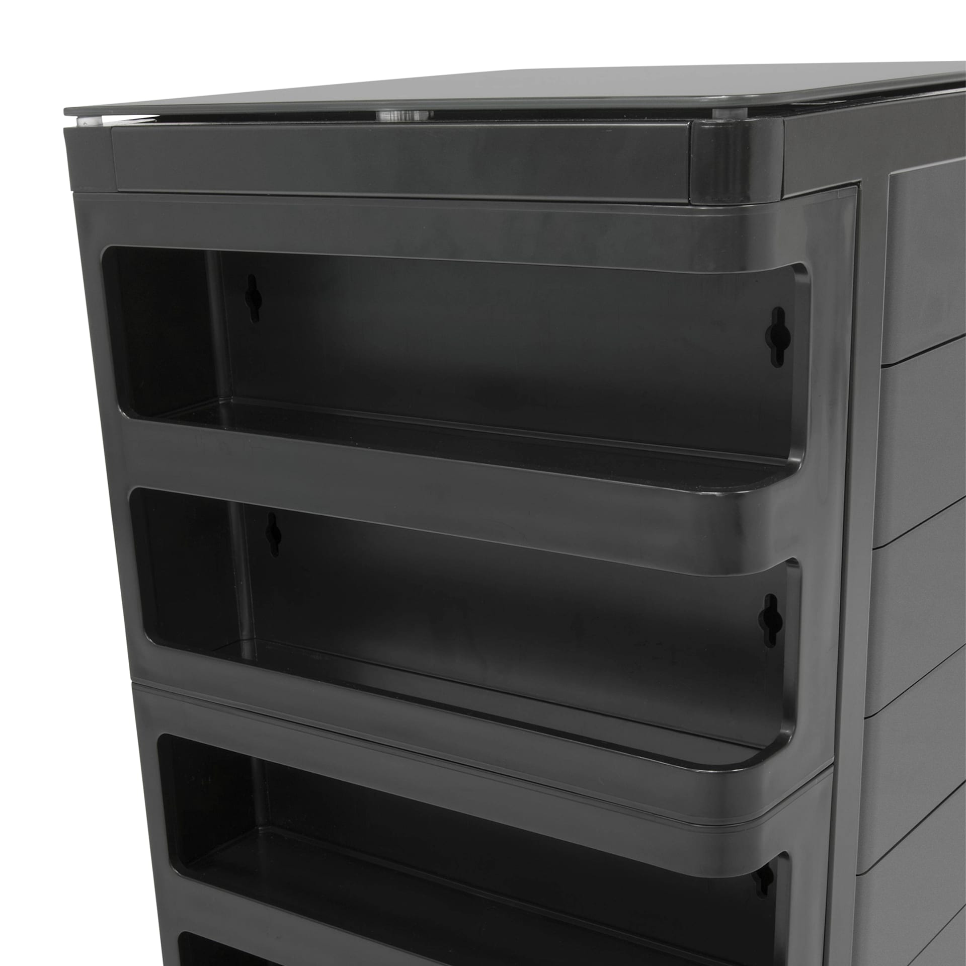 Studio Designs Kubx Cart, close-up of compartments