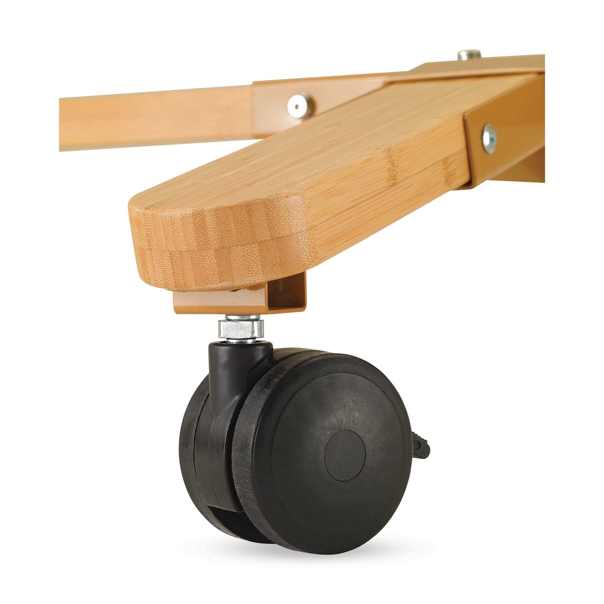 Copernicus Collaboration Whiteboard - Premium Model with Slate Kit, close up of the 3" locking caster