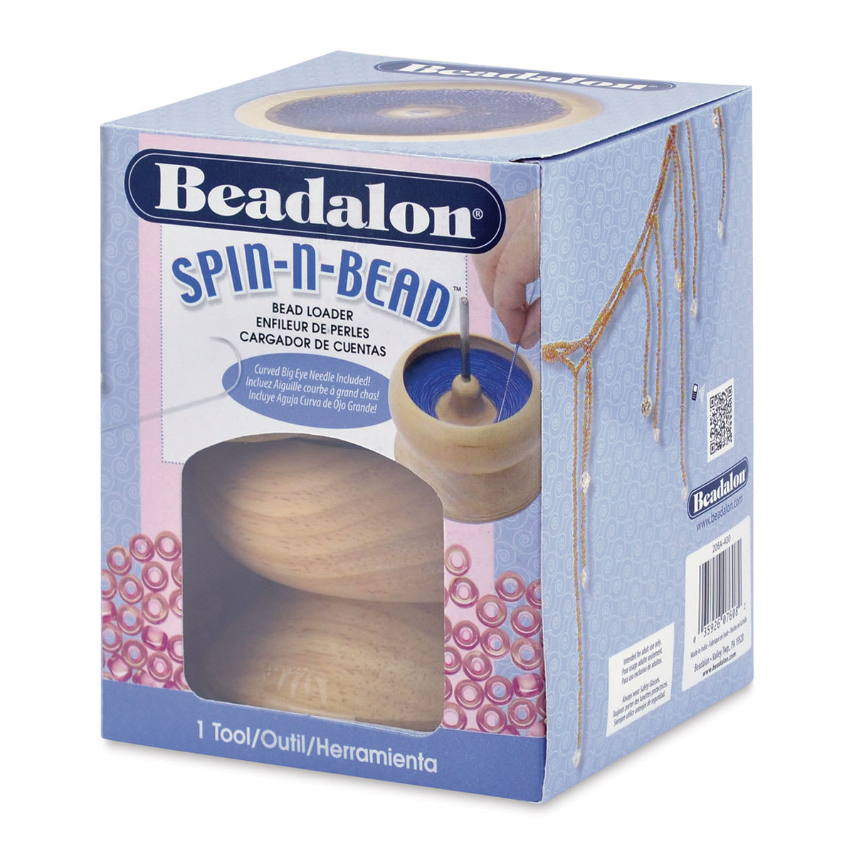 Beadalon Spin-N-Bead Bead Loader - 5-3/4"H x 4-1/4"W (In packaging)