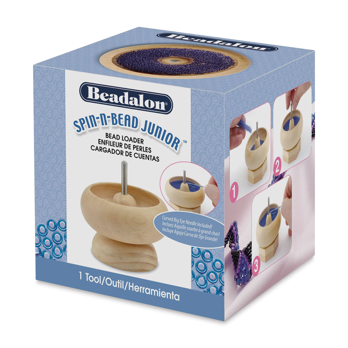Beadalon Spin-N-Bead Junior - 3-1/2"H x 3-1/2"W (In packaging)