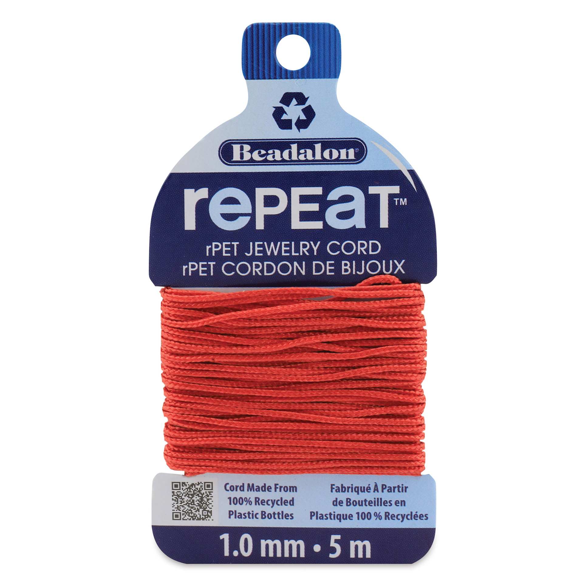 Beadalon Repeat Jewelry Cord - 1 mm x 5 m, Coral