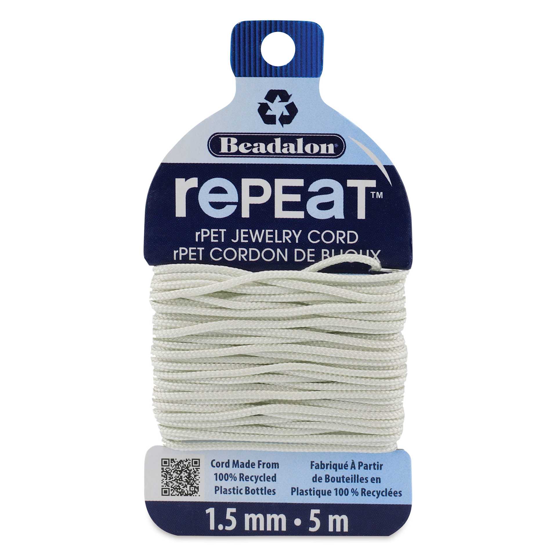 Beadalon Repeat Jewelry Cord - 1.5 mm x 5 m, Cloud