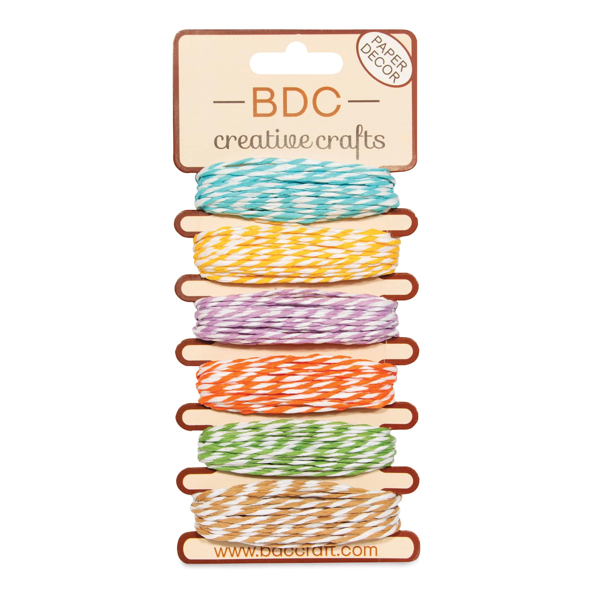 BDC Crafts Paper Twine Cards - Saffron, Pkg of 6