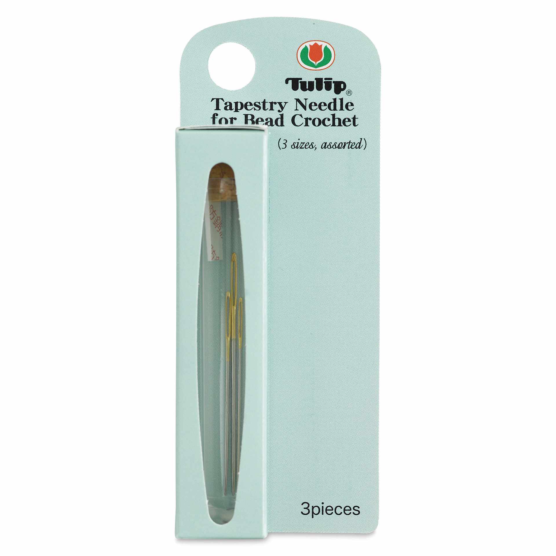 Tulip Needle Company Beading Needles - Tapestry, Assorted, Pkg of 3, front of the packaging